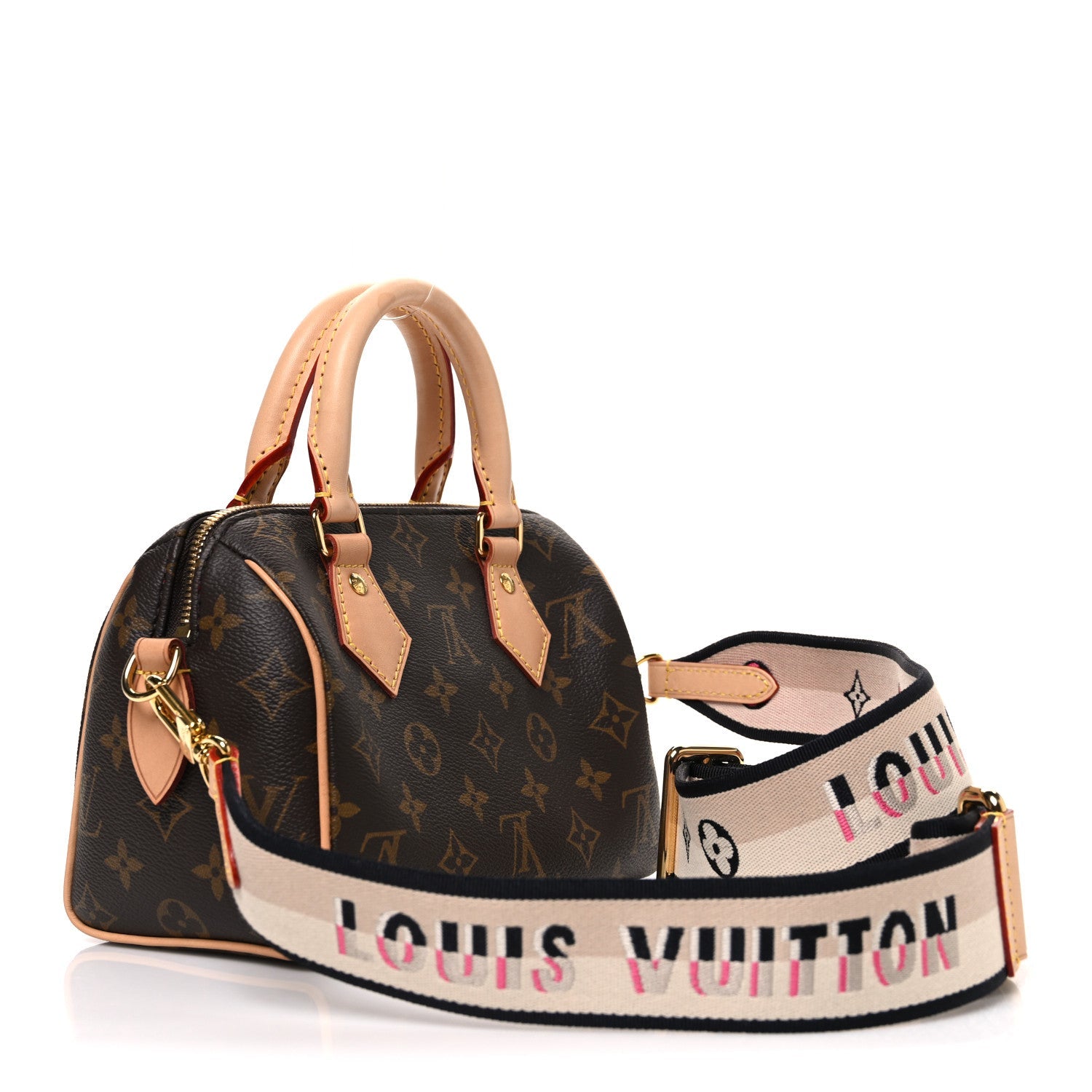 Louis Vuitton Monogram Speedy Bandouliere 20 Black