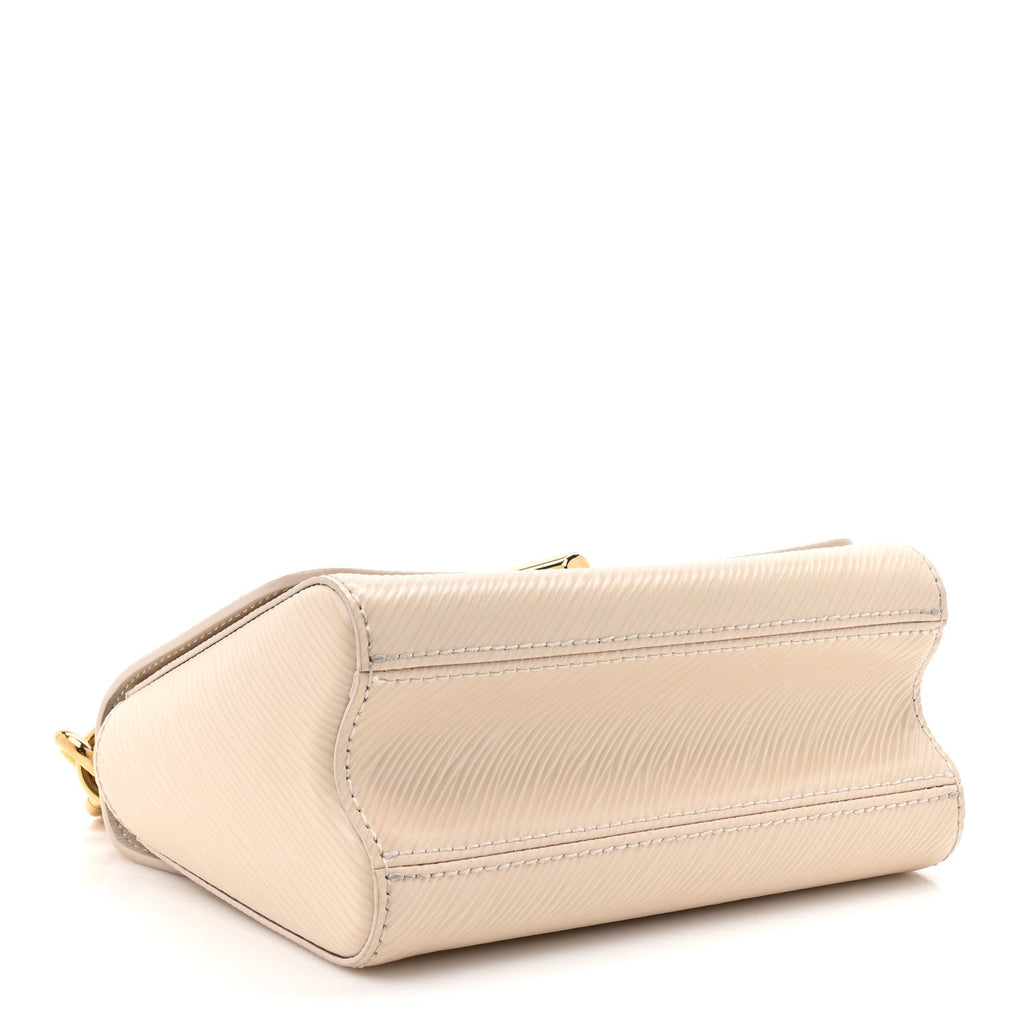 Louis Vuitton Epi Twist Braided Chain Shoulder Bag PM Quartz White