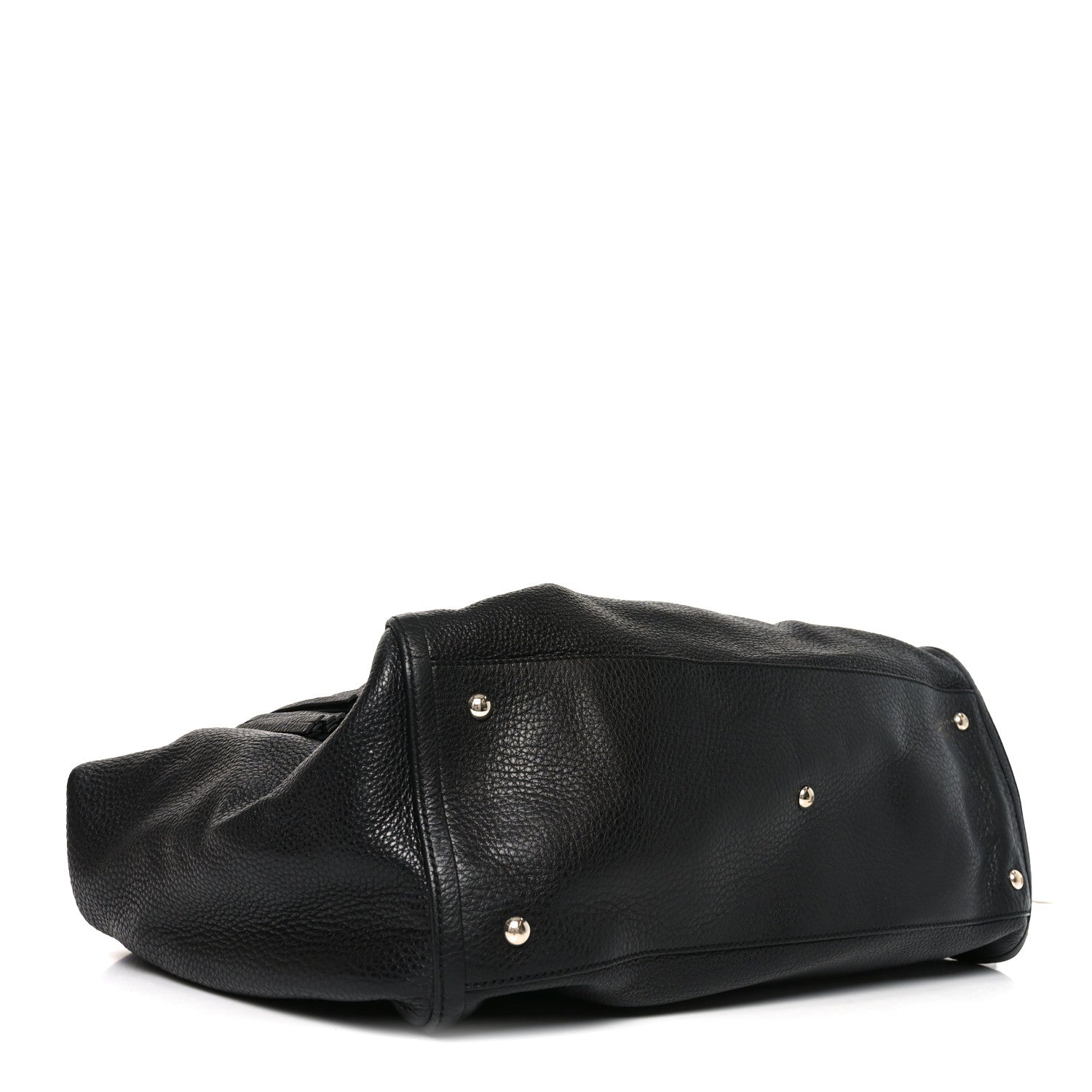 Gucci Pebbled Calfskin Large Soho Shoulder Bag Black