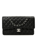 Chanel Caviar Quilted Medium Double Flap Black