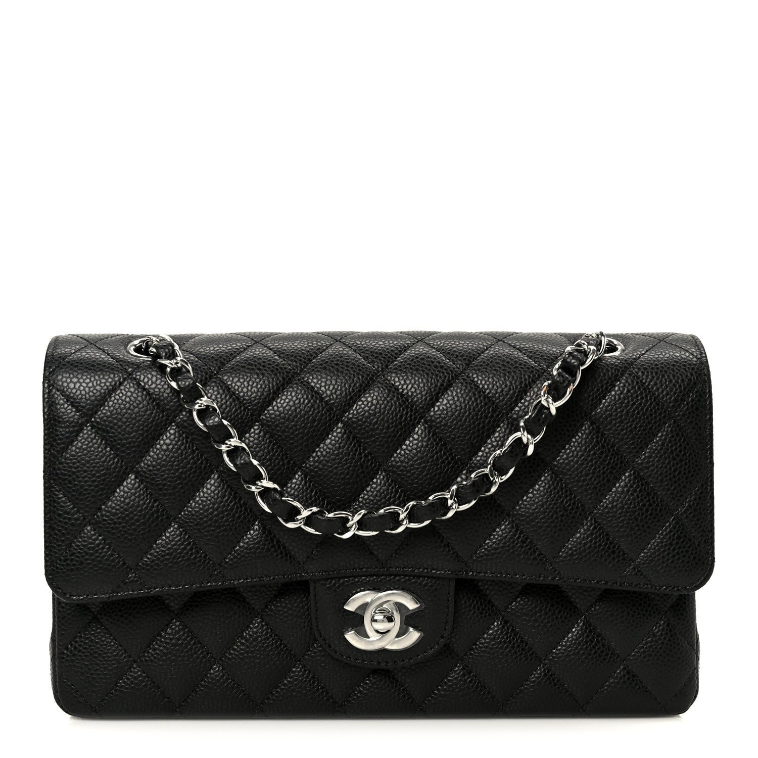 Chanel Caviar Quilted Medium Double Flap Black