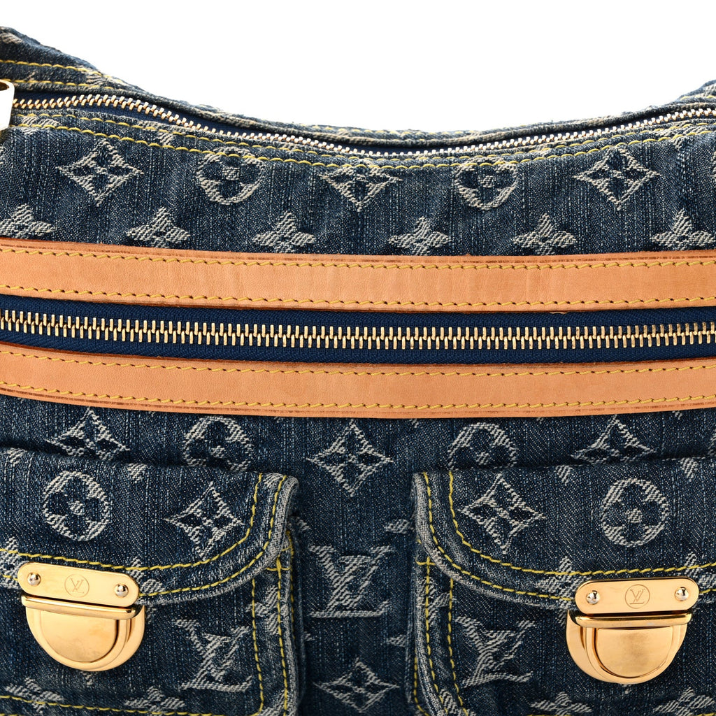 Louis Vuitton Monogram Denim Baggy PM Blue