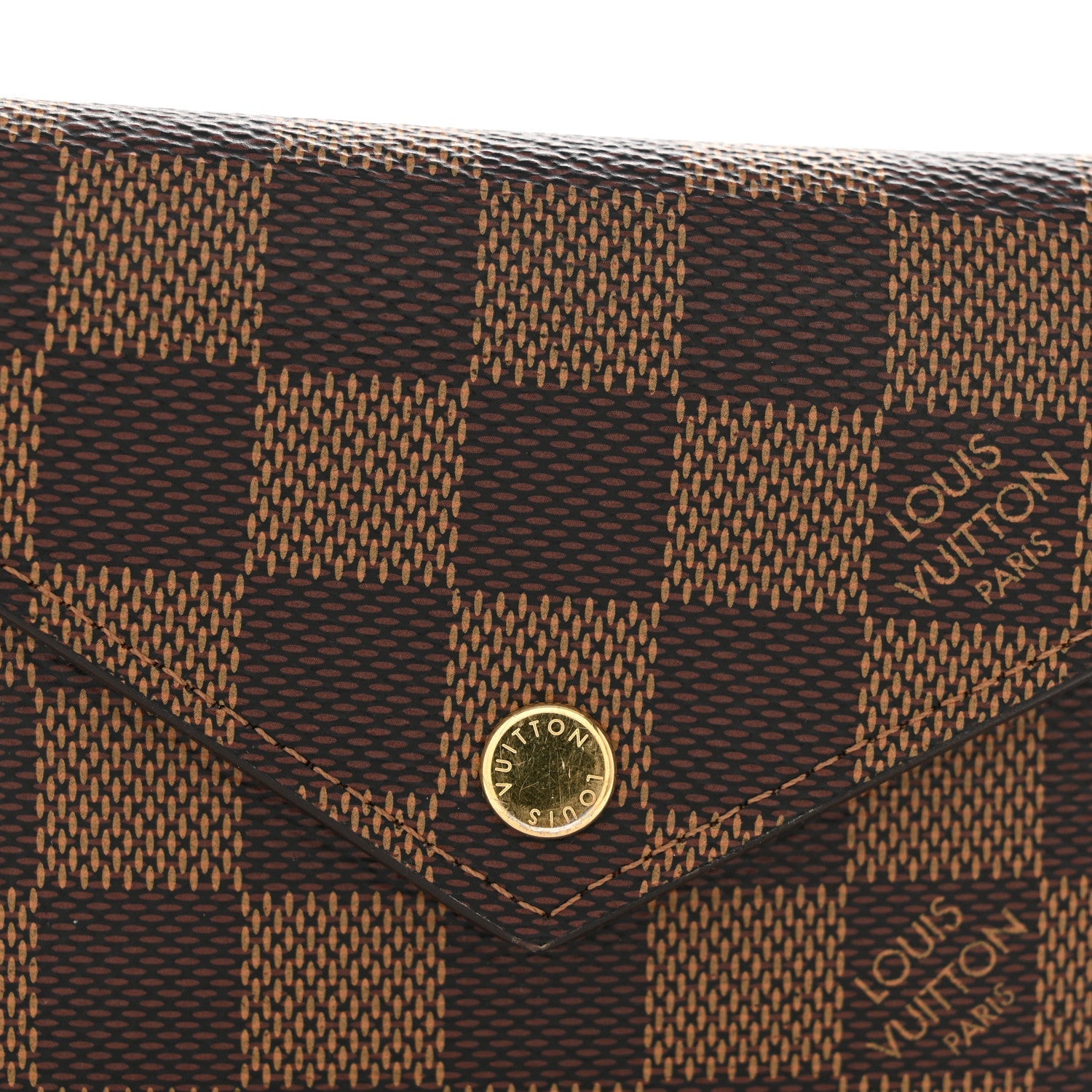 Louis Vuitton Damier Ebene Victorine Wallet Red