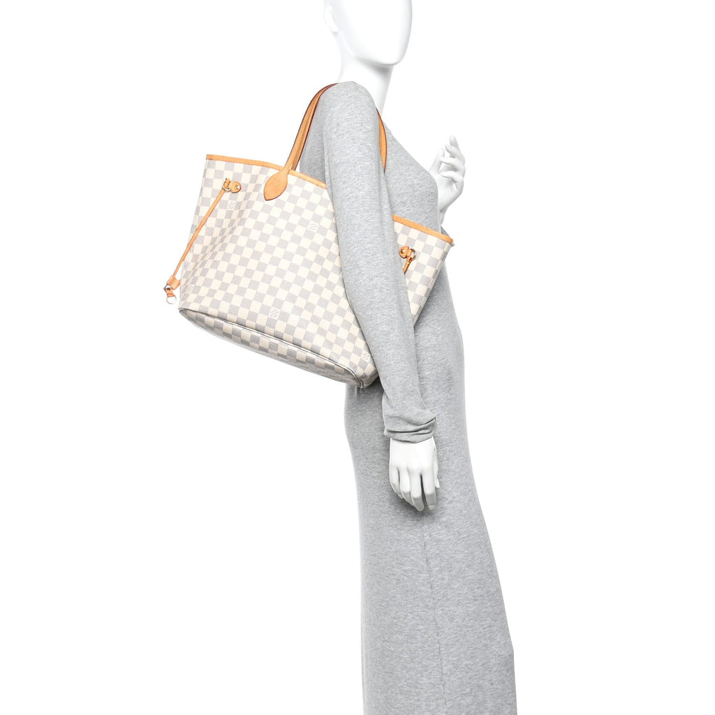 Louis Vuitton Damier Azur Neo Neverful lMM Rose Ballerine