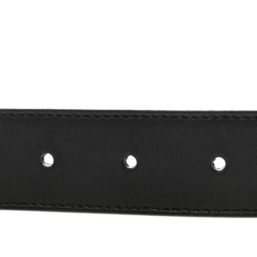 Gucci Calfskin Double G 30mm Belt 80 32 Black