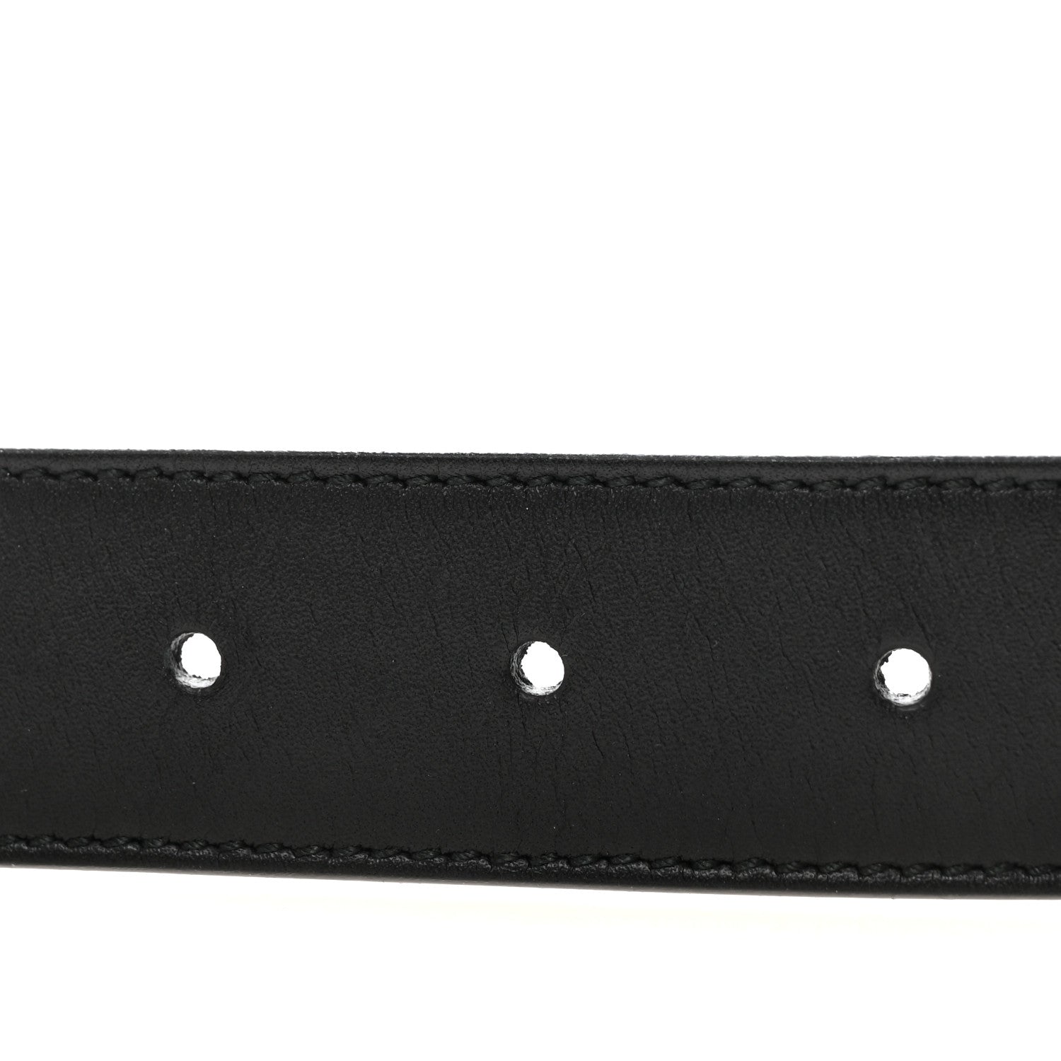 Gucci Calfskin Double G 30mm Belt 80 32 Black