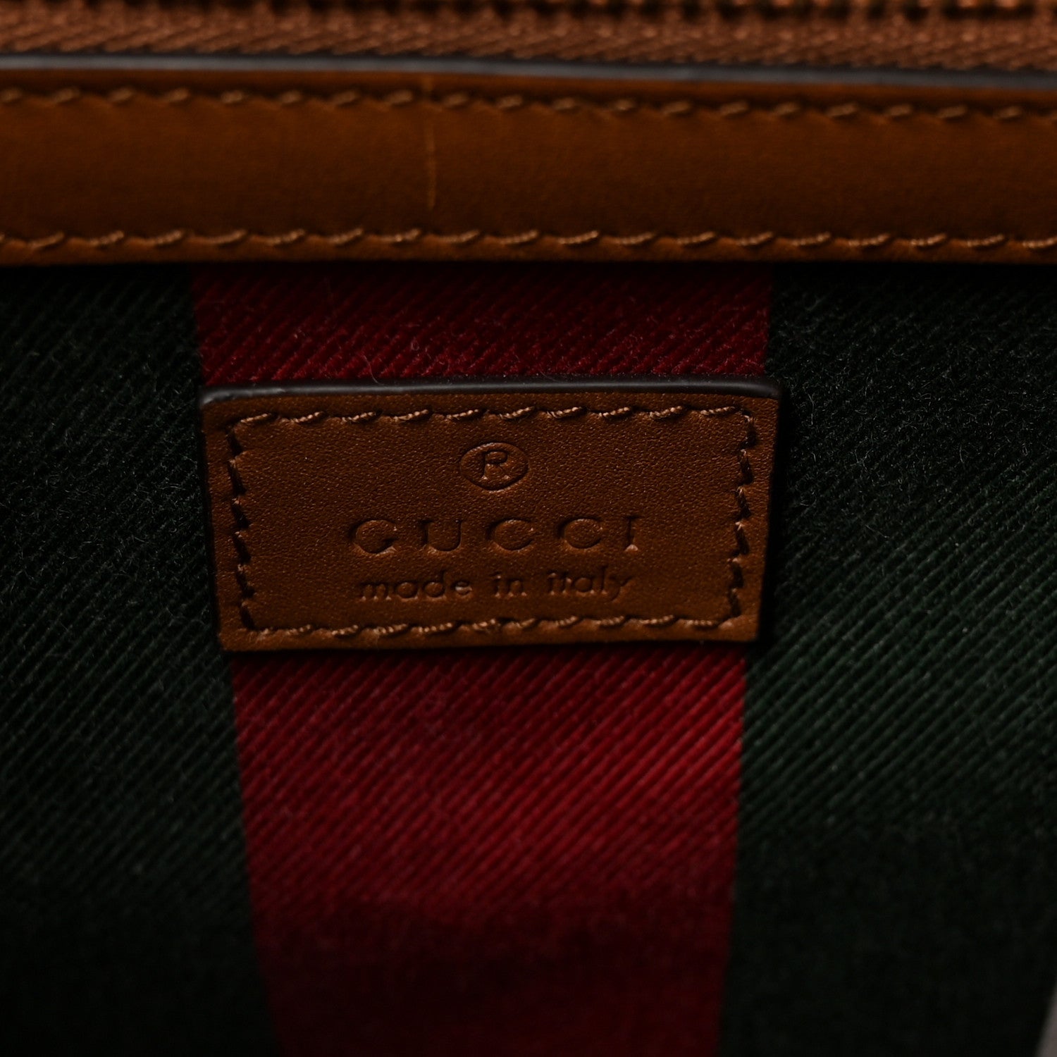 Gucci GG Icon Monogram Padlock Shoulder Bag Beige Dark Brown