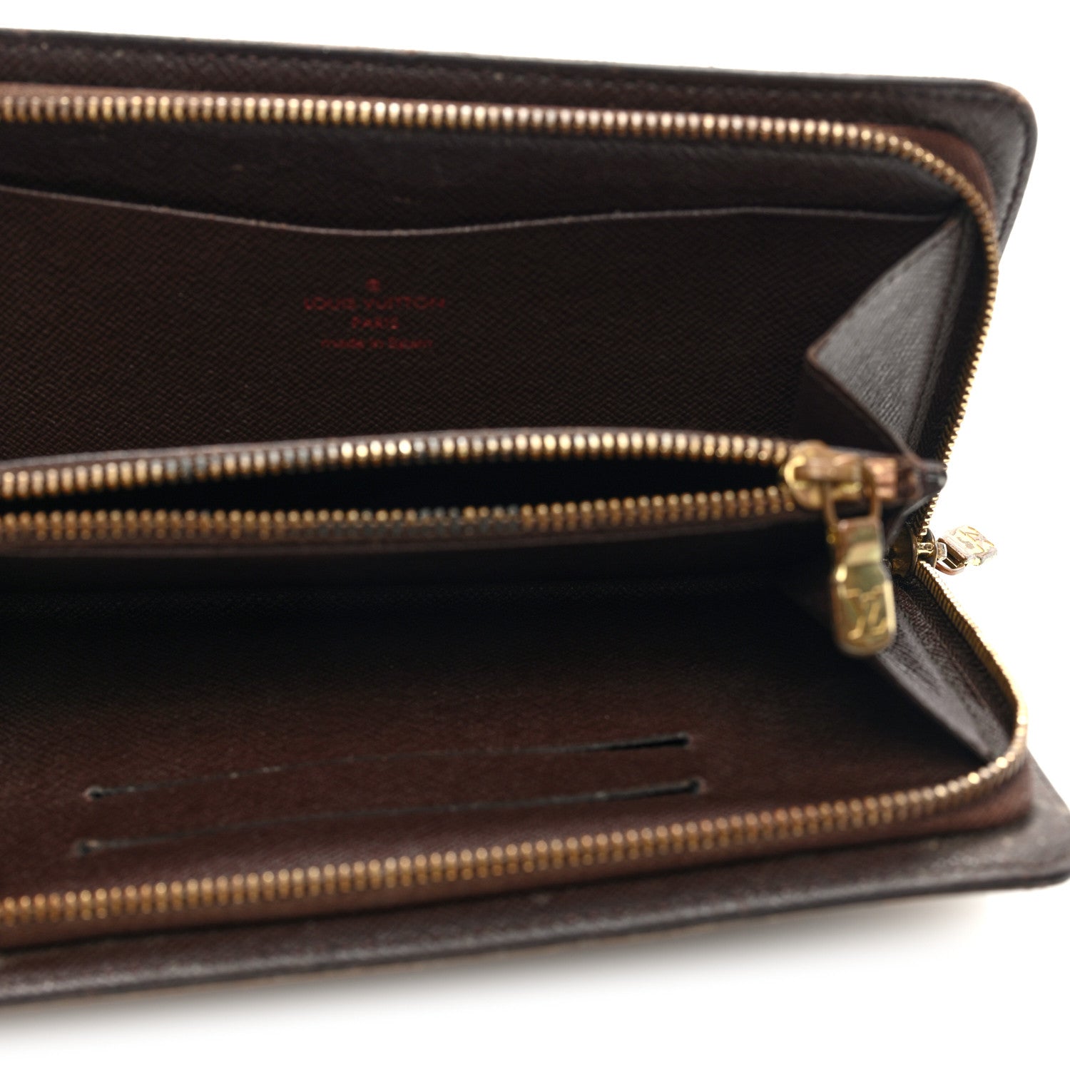 Louis Vuitton Damier Ebene Porte-Monnaie Zippe Zippy Wallet