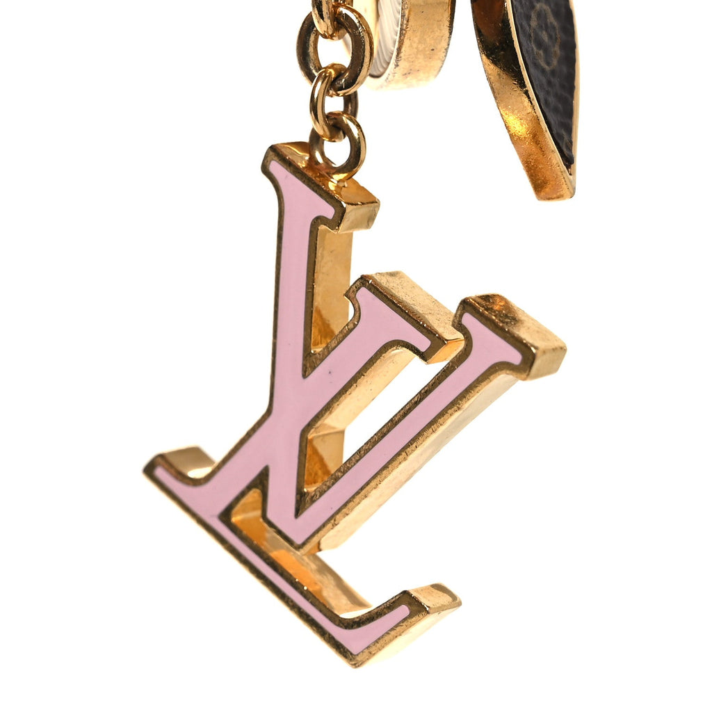 Louis Vuitton Metal Monogram Epi Spring Street Bag Charm Key Holder Gold
