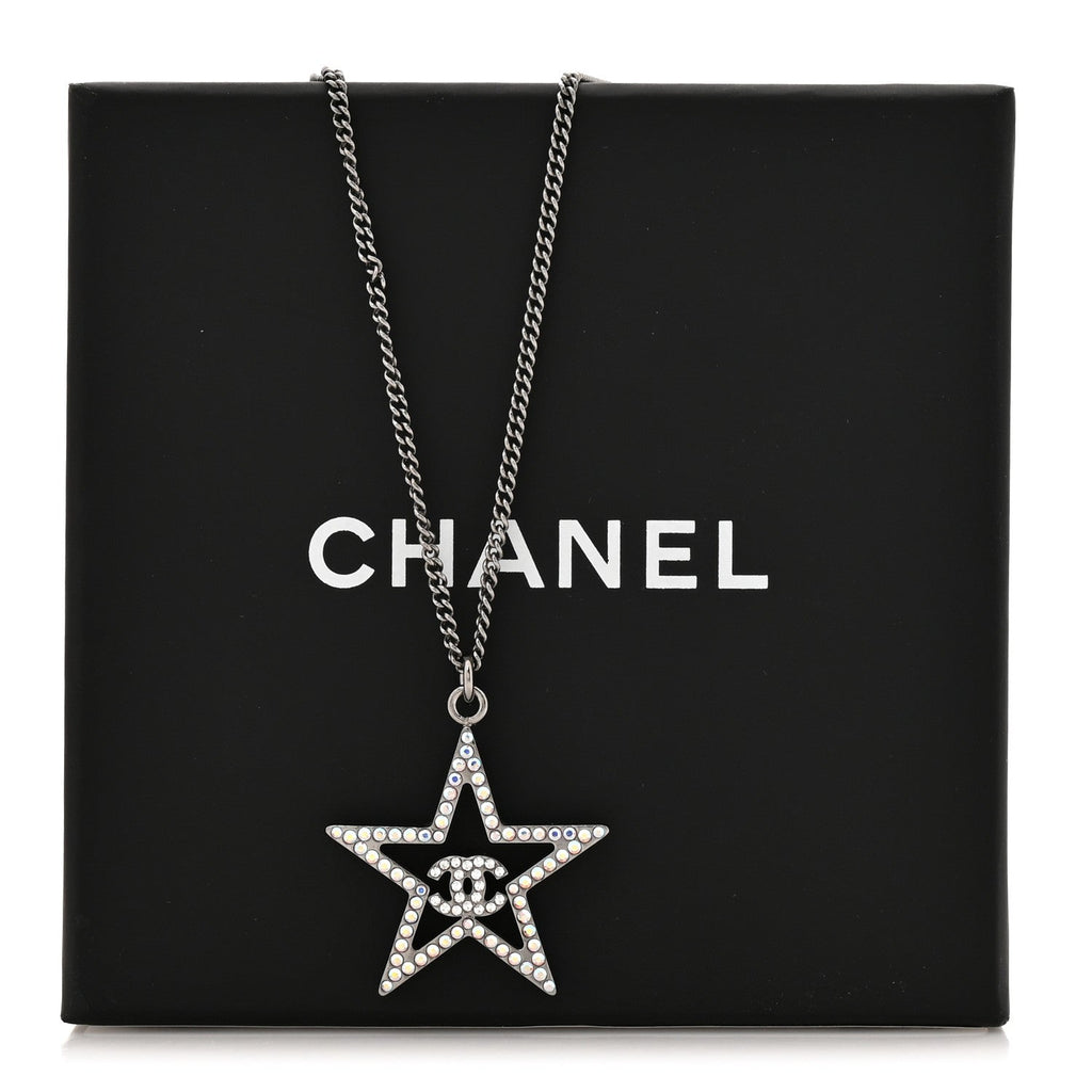Ruthenium Crystal Star CC Necklace