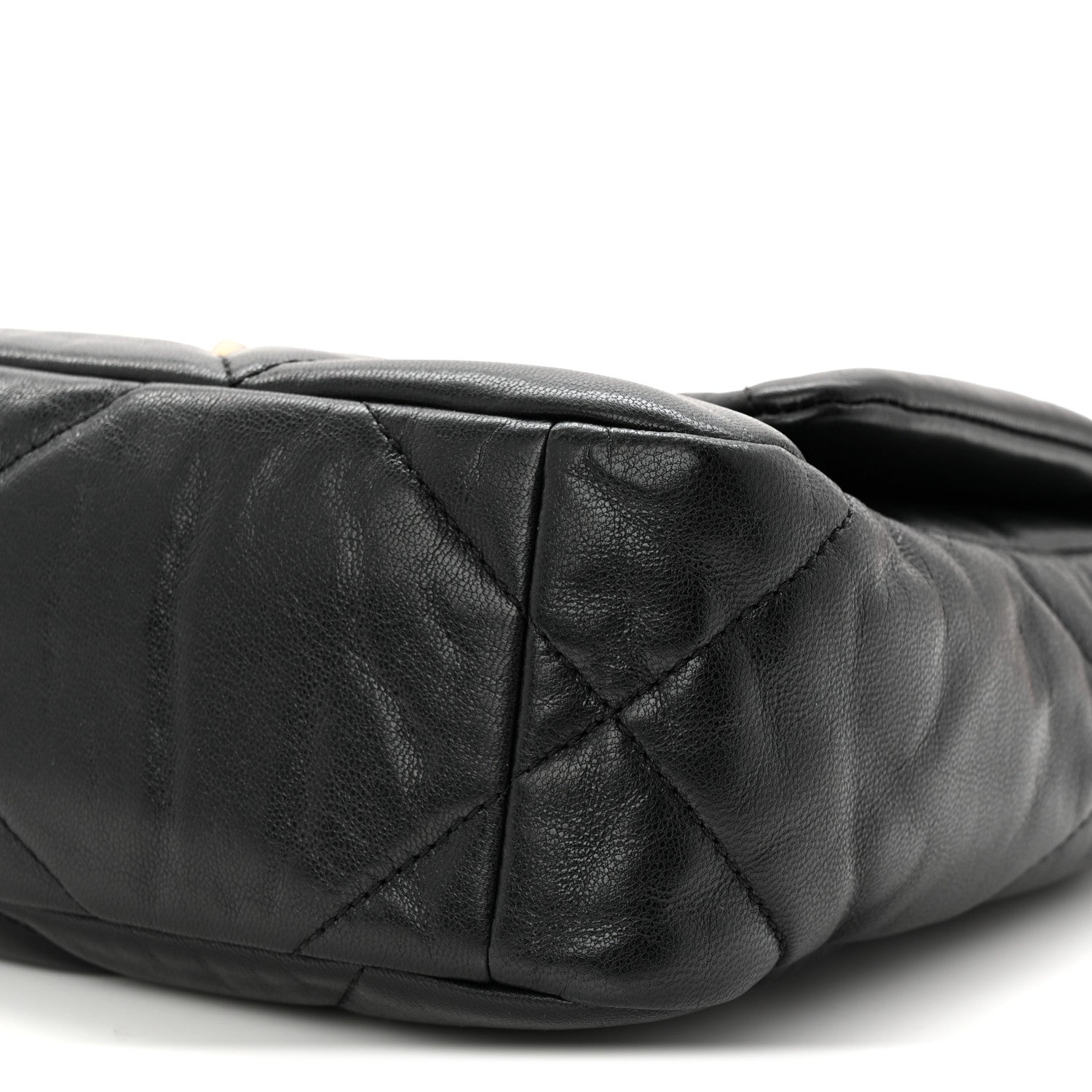 Chanel Goatskin Quilted Medium Chanel 19 Flap Black
