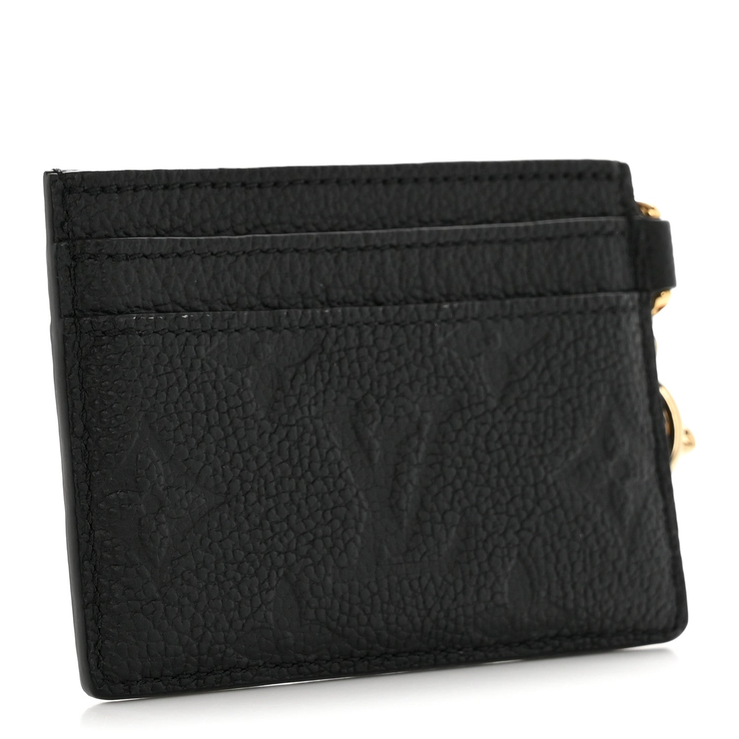 Louis Vuitton Empreinte Monogram LV Charms Card Holder Black