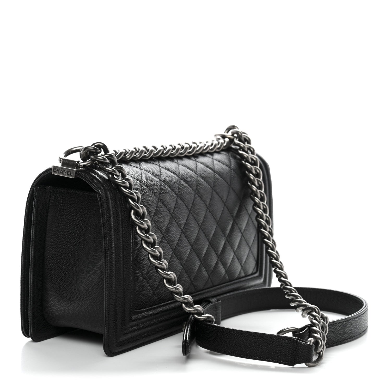 Chanel Caviar Quilted Medium Boy Flap Black