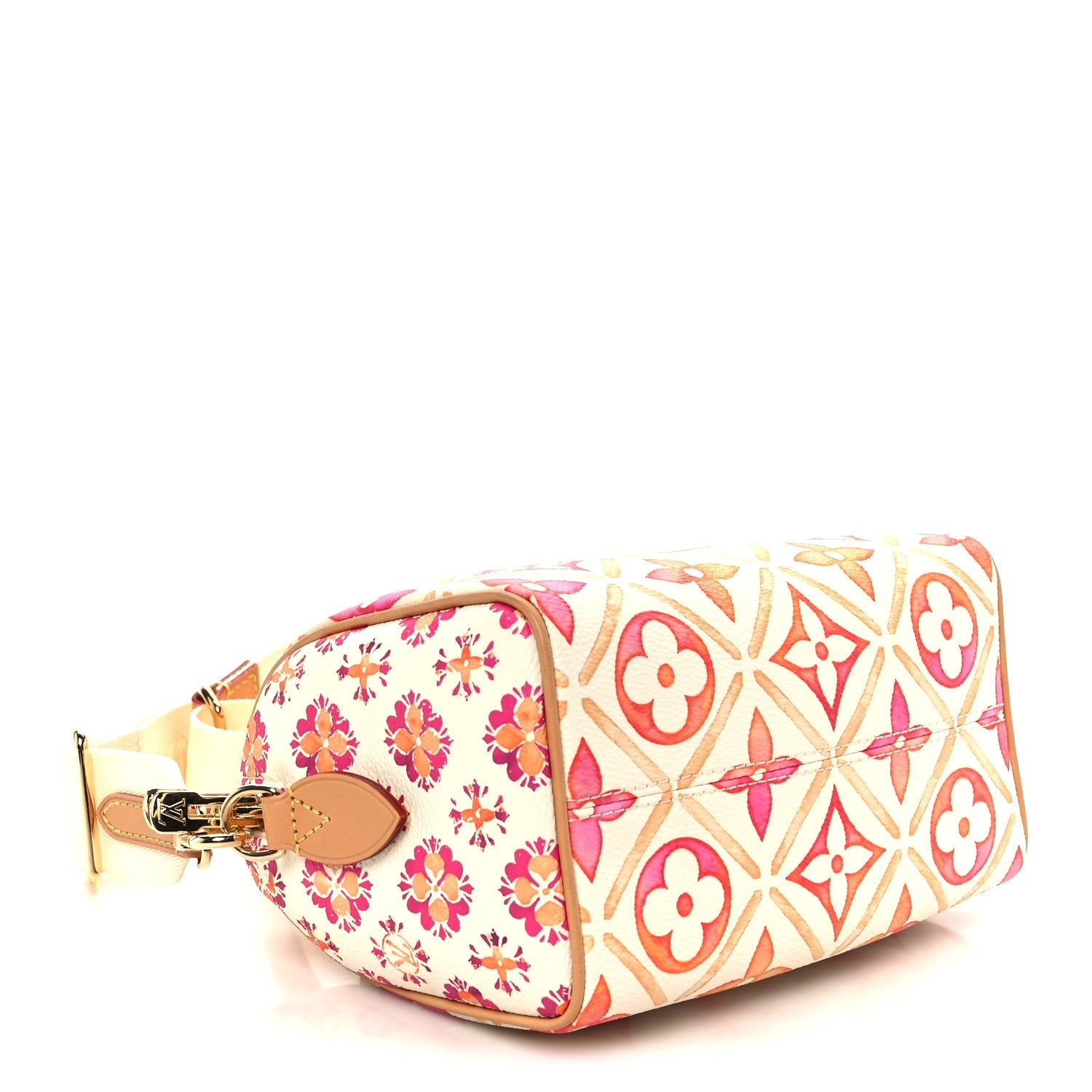 Louis Vuitton Monogram Tiles By The Pool  Speedy 20 Coral