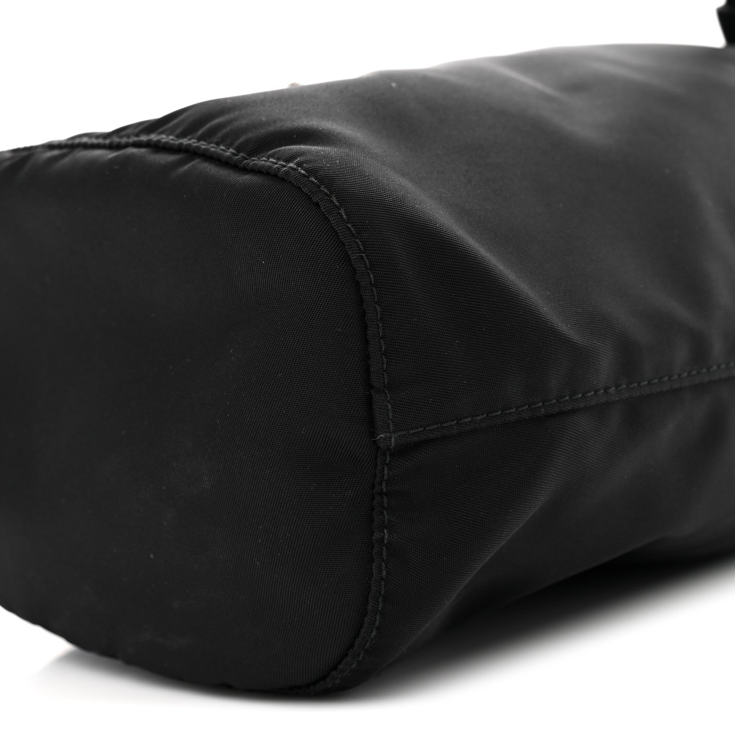 Prada Nylon Vela Drawstring Pouch Black