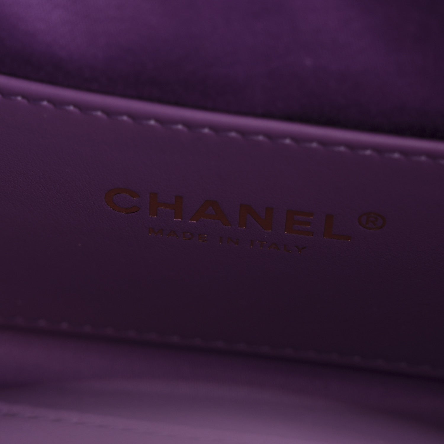 Chanel Suede Quilted Mini Chanel 25 Handbag Purple