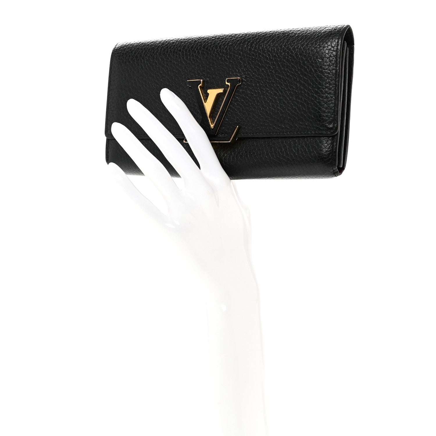 Louis Vuitton Taurillon Capucines Wallet Black