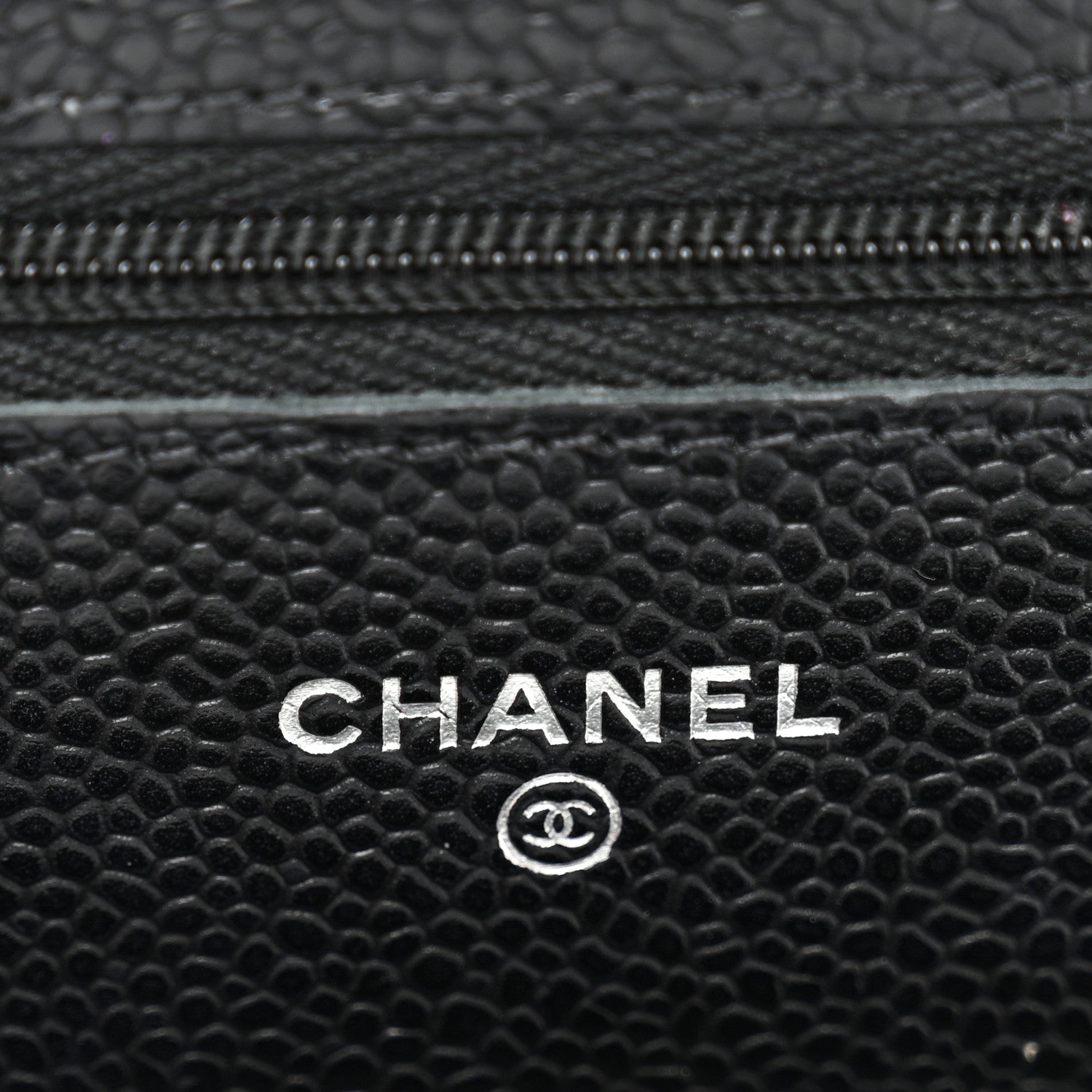 Chanel Caviar Quilted Wallet On Chain WOC Black