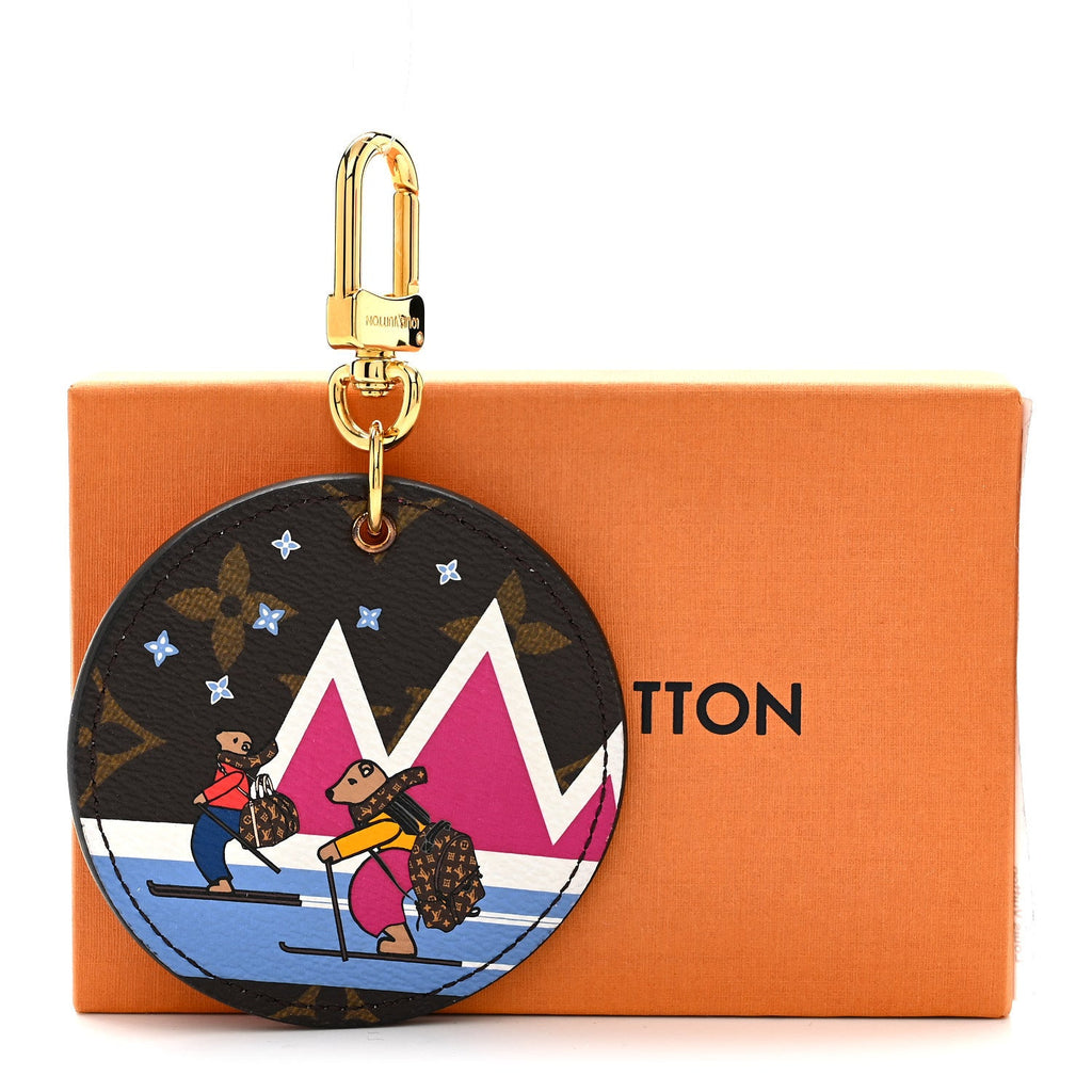 Louis Vuitton Monogram 2018 Christmas Animation Bears Bag Charm Key Ring