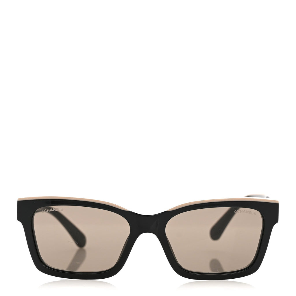 Acetate Square Sunglasses 5417-A Black