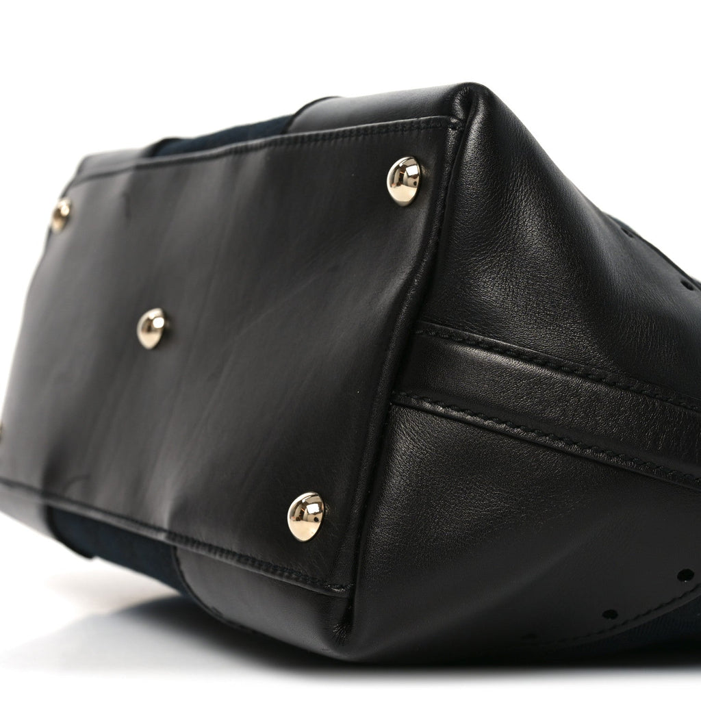 Gucci Monogram Large Punch Tote Black