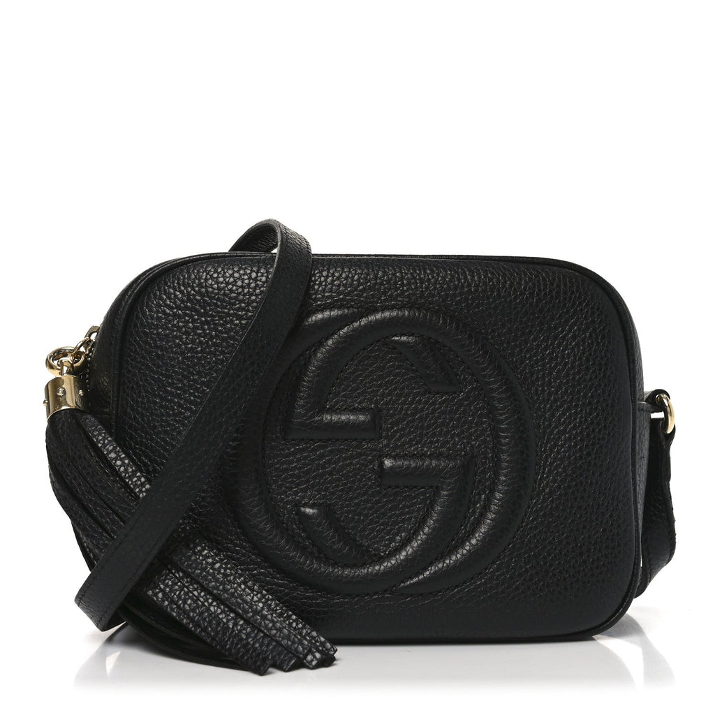 Gucci Pebbled Calfskin Small Soho Disco Bag Black