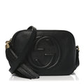 Gucci Pebbled Calfskin Small Soho Disco Bag Black