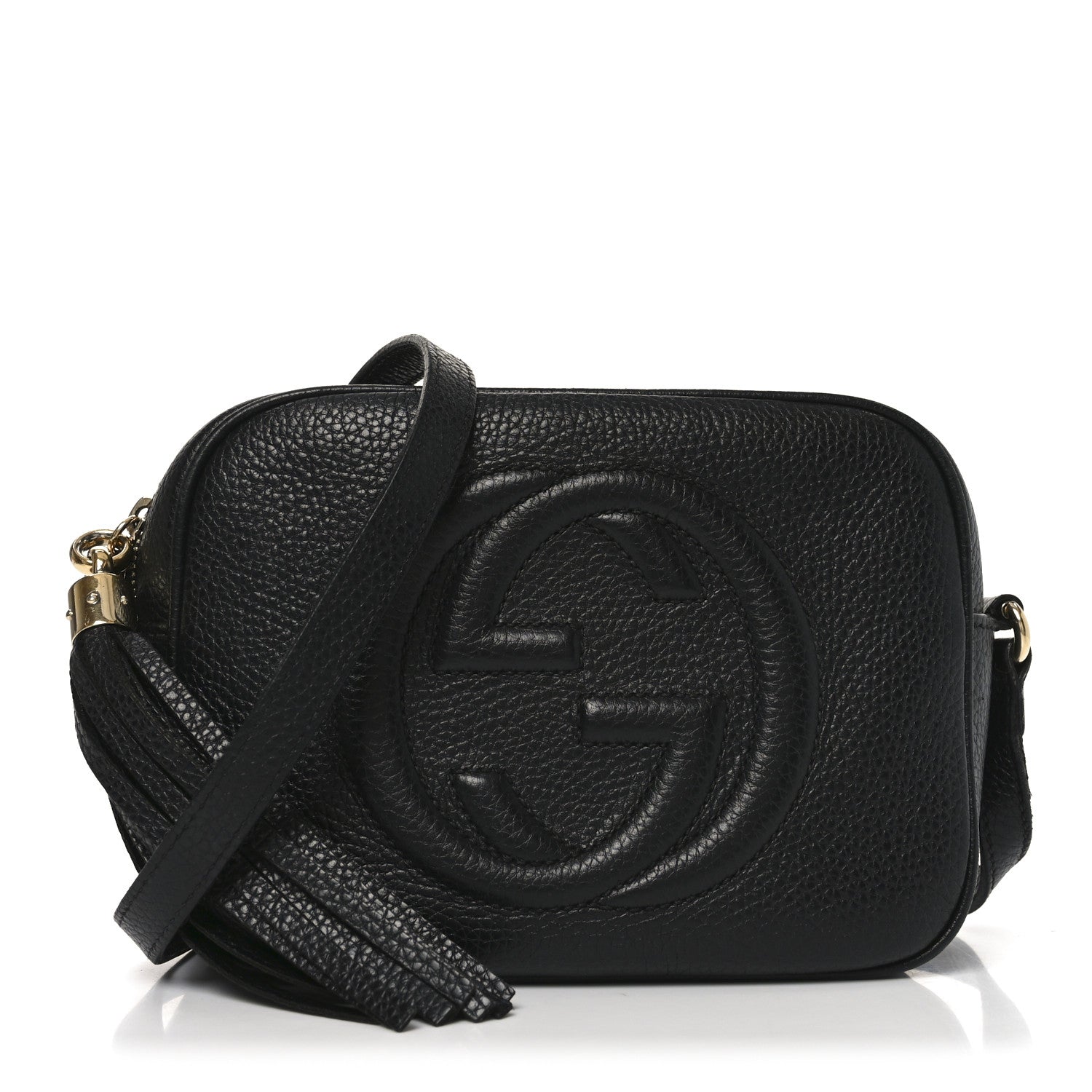 Gucci Pebbled Calfskin Small Soho Disco Bag Black