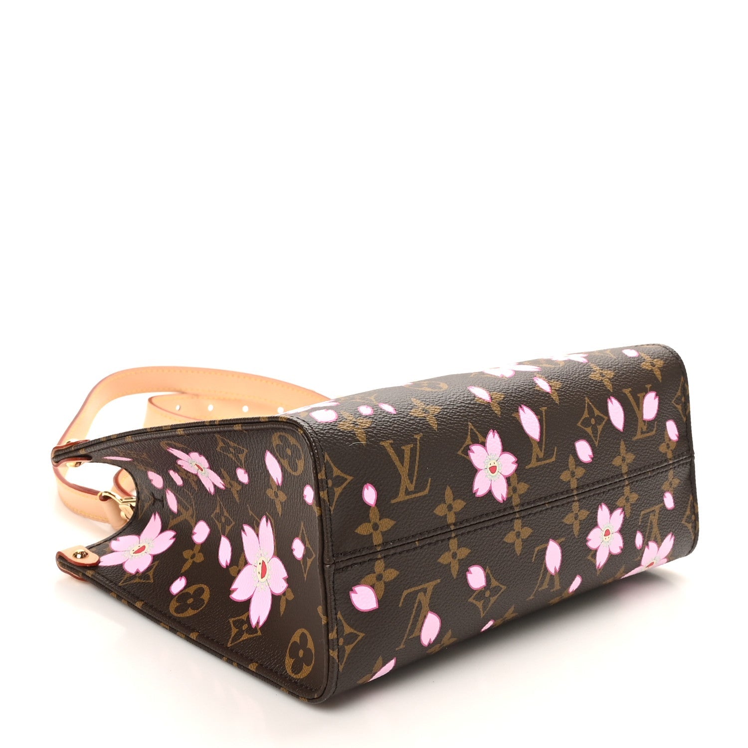 Louis Vuitton LV X TM Monogram Cherry Blossom Onthego PM Sakura Brown