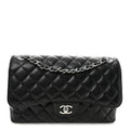 Chanel Caviar Quilted Jumbo Double Flap Black