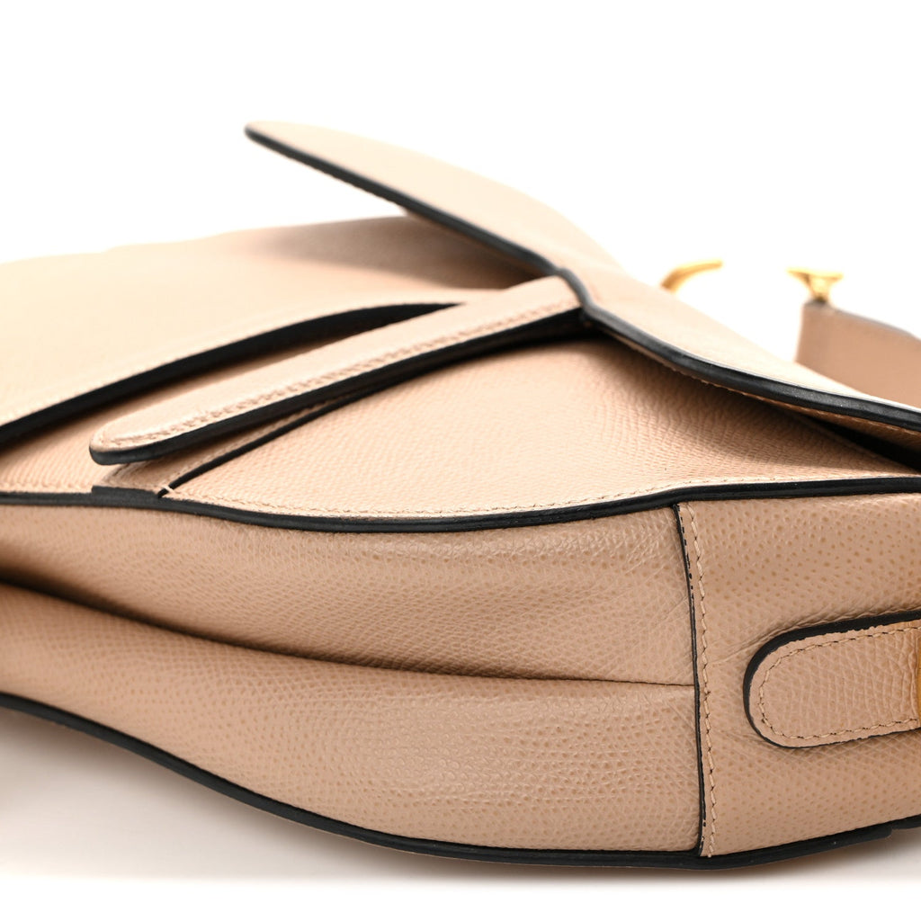 Christian Dior Grained Calfskin Saddle Bag Fard