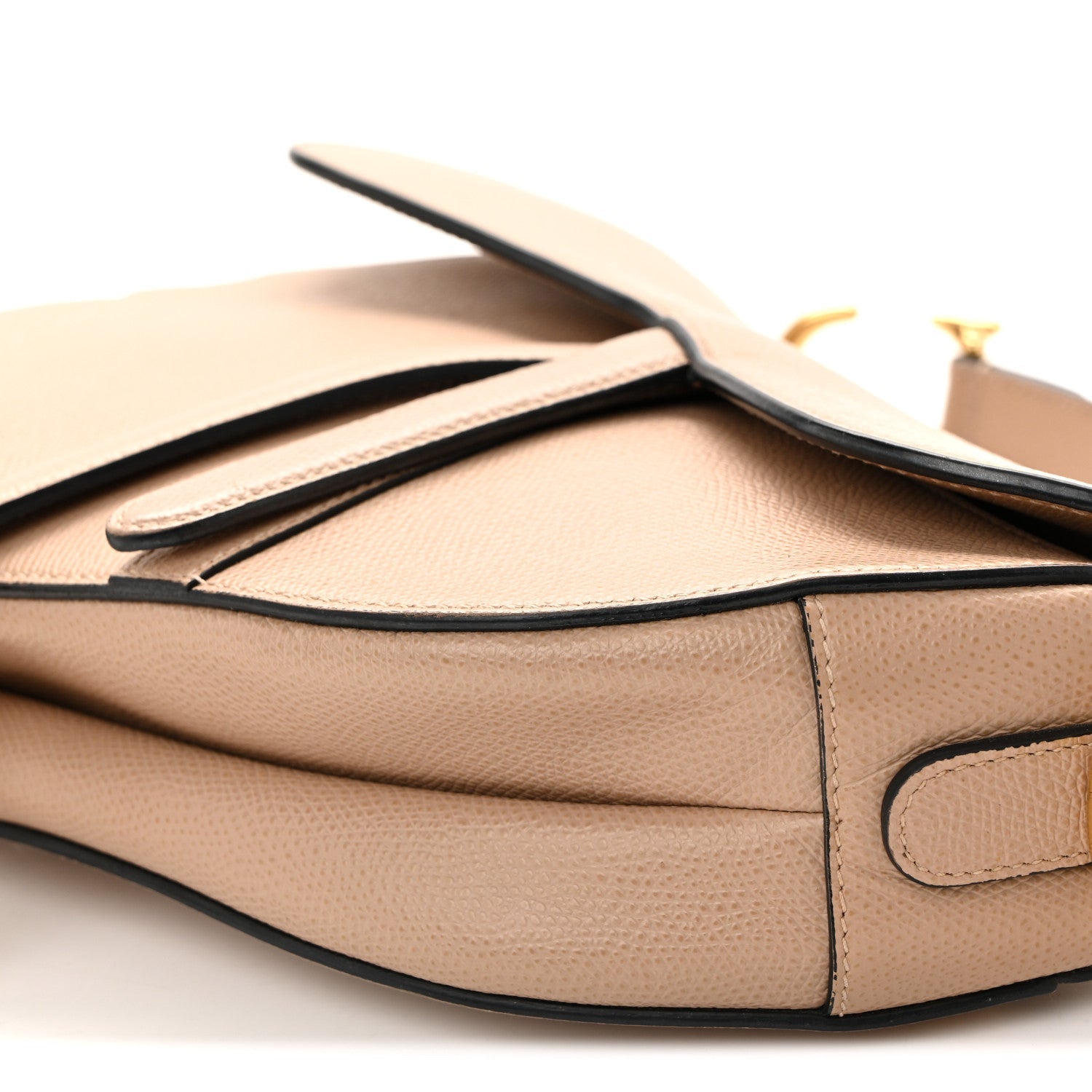 Christian Dior Grained Calfskin Saddle Bag Fard