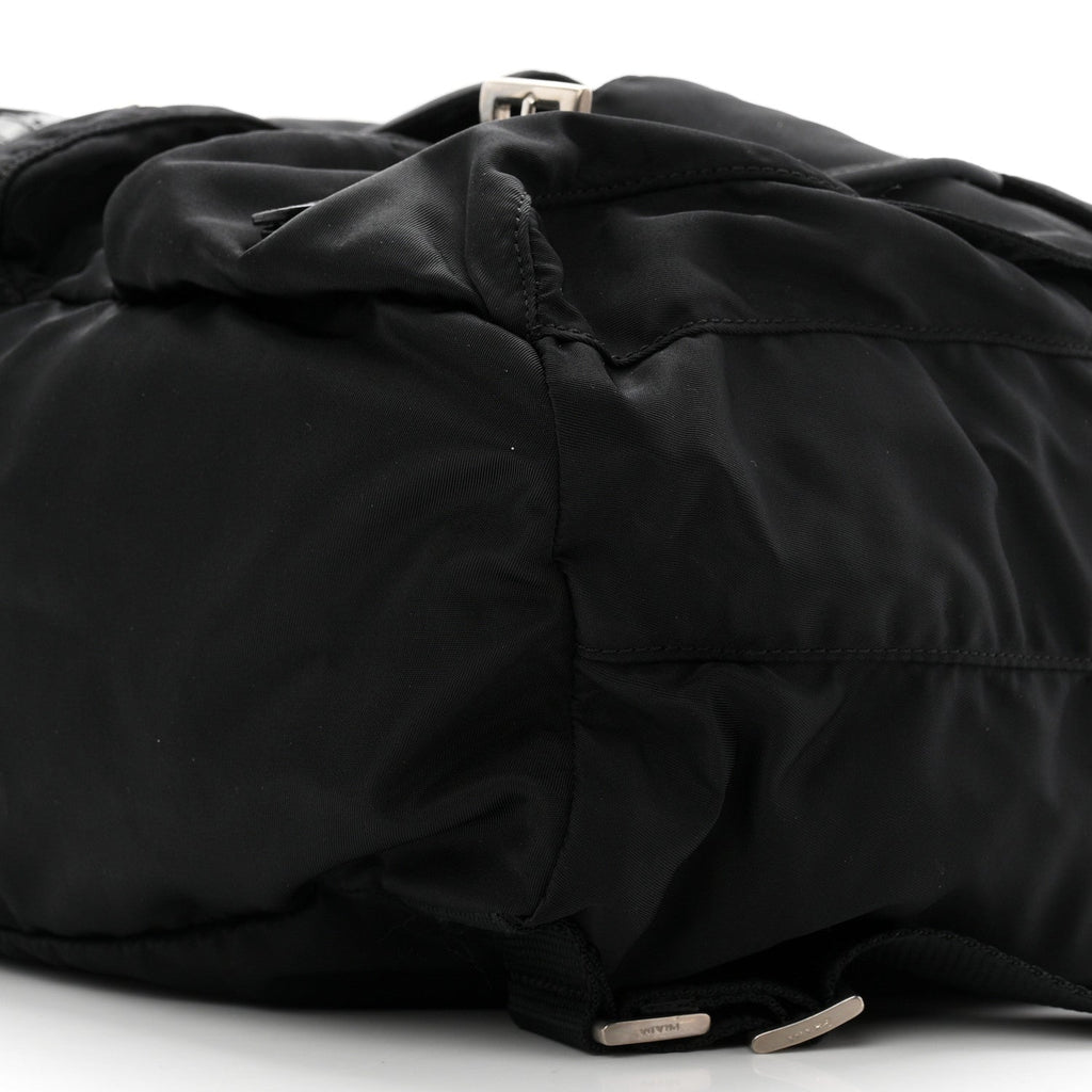 Prada Tessuto Nylon Vela Medium Backpack Black