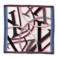 Louis Vuitton Silk LV Monogram Square Scarf Blue Pink