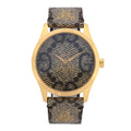 Gucci Stainless Steel Canvas 38mm G-Timeless GG Supreme Bee Quartz Watch Brown