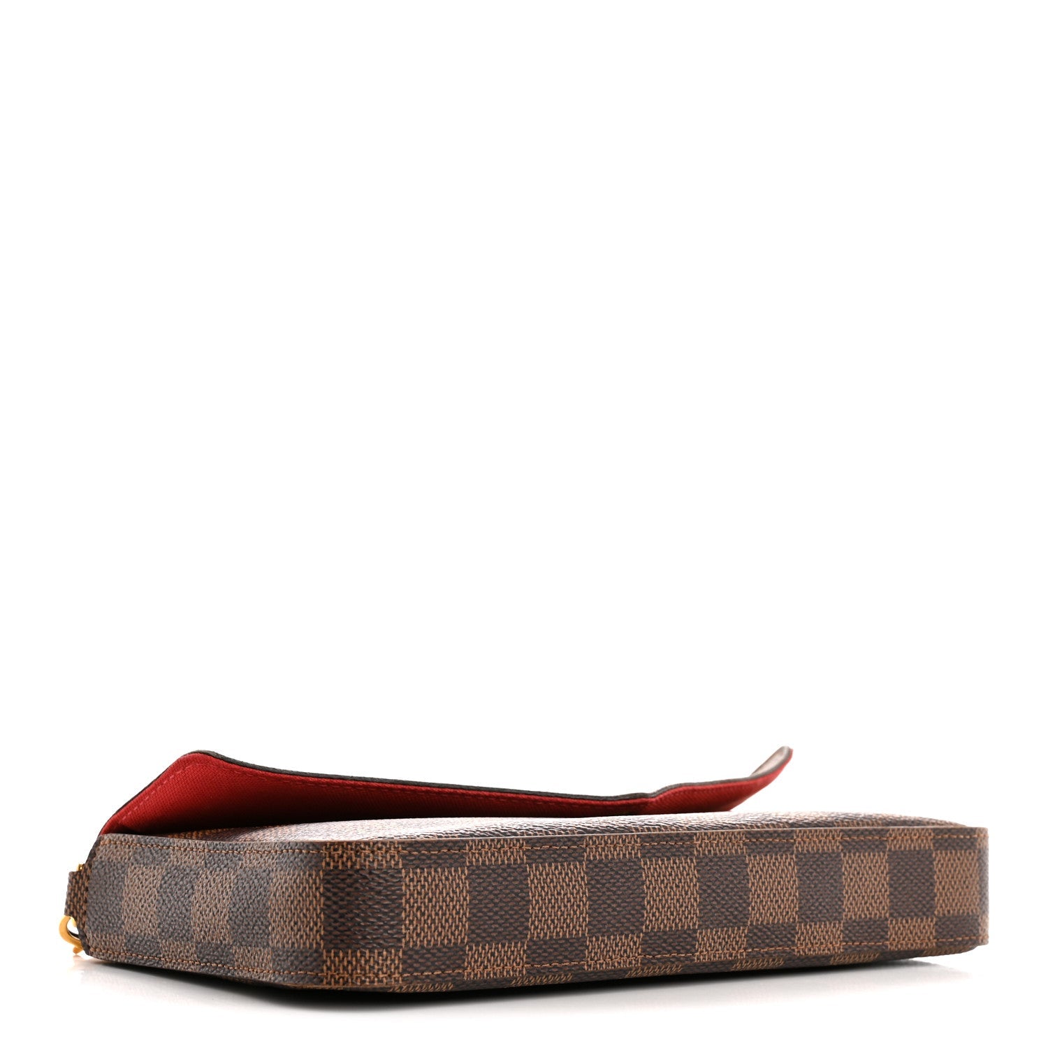 Louis Vuitton Damier Ebene Pochette Felicie Chain Wallet
