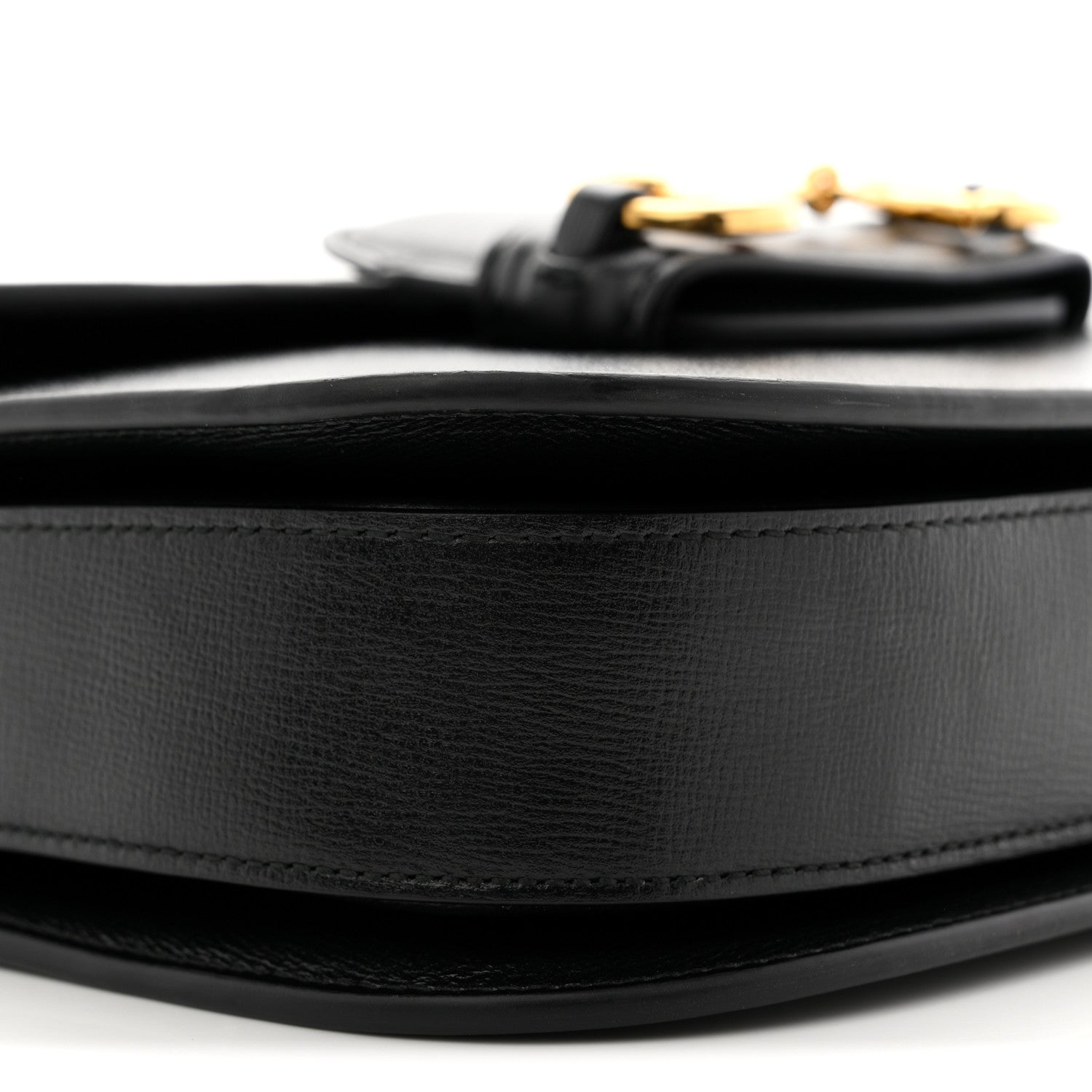 Gucci Azalea Calfskin Horsebit 1955 Shoulder Bag Black