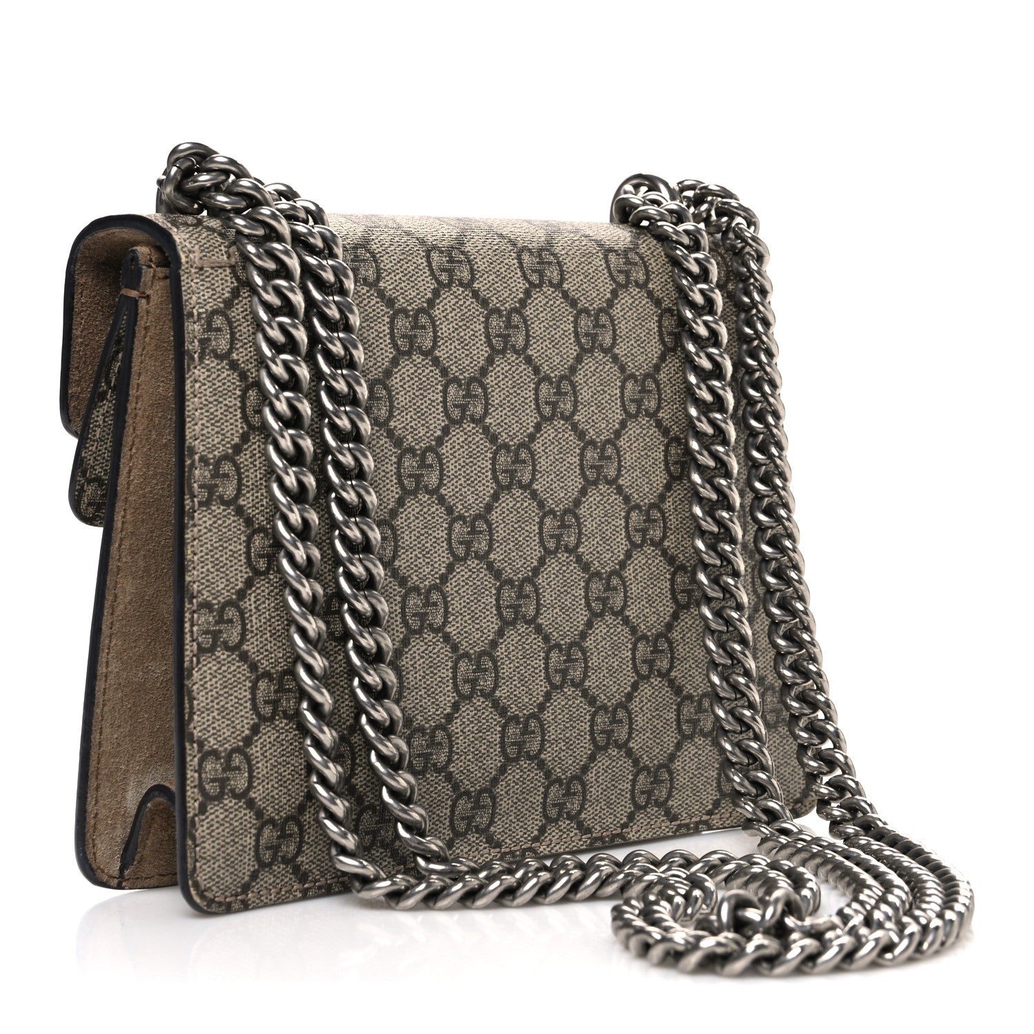 Gucci GG Supreme Monogram Mini Dionysus Shoulder Bag Taupe
