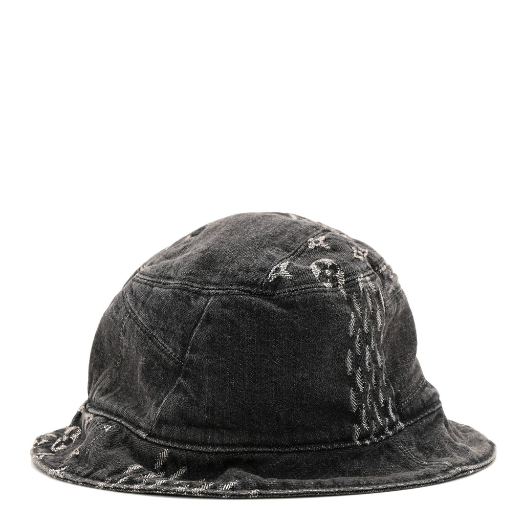 Louis Vuitton x NIGO Monogram Giant Denim Giant Damier Wave Sun Hat 60 Gray