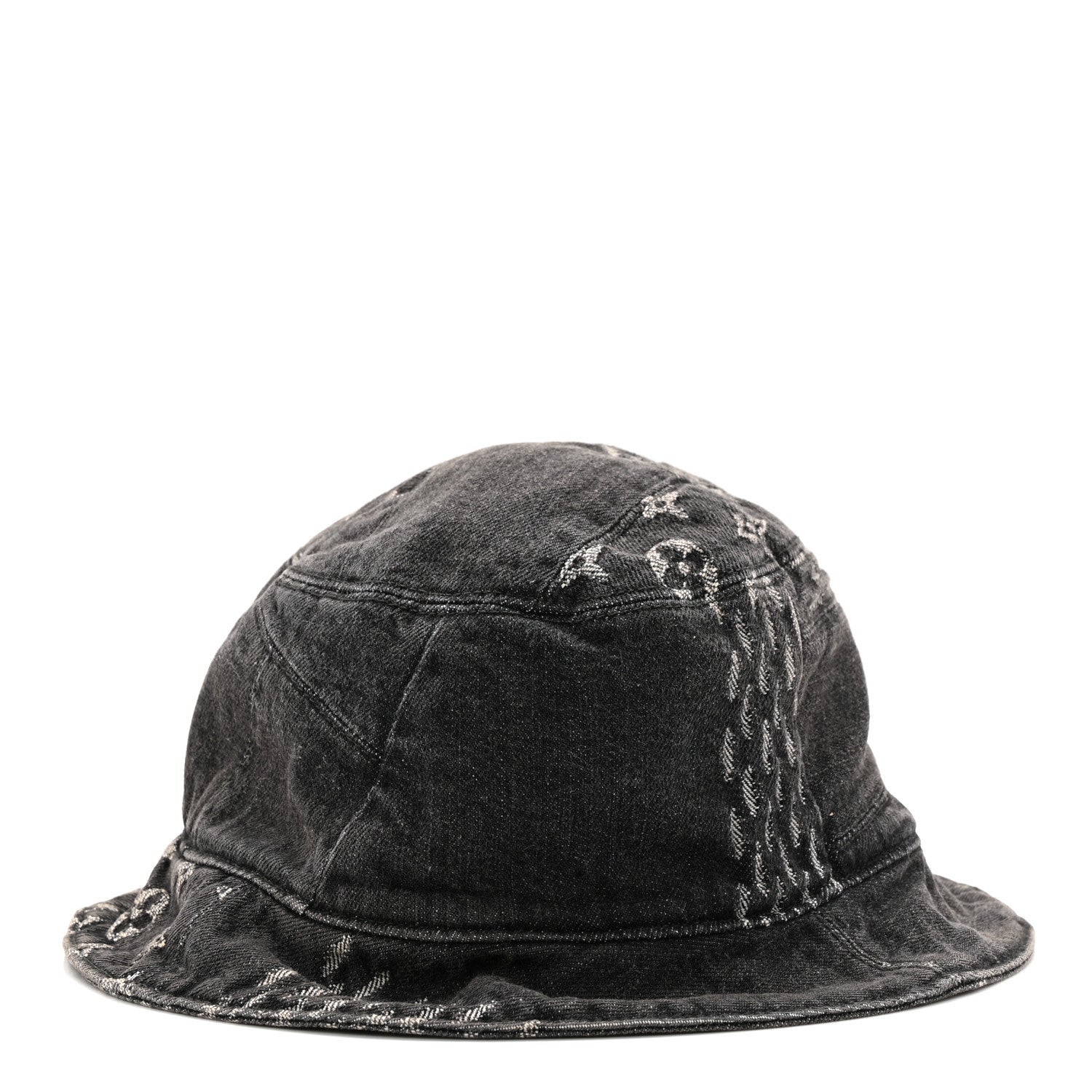 Louis Vuitton x NIGO Monogram Giant Denim Giant Damier Wave Sun Hat 60 Gray