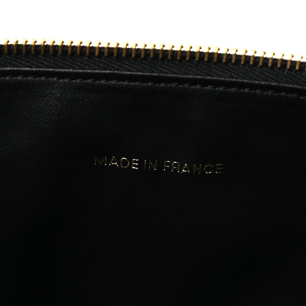 Chanel Caviar Vanity Cosmetic Case Black