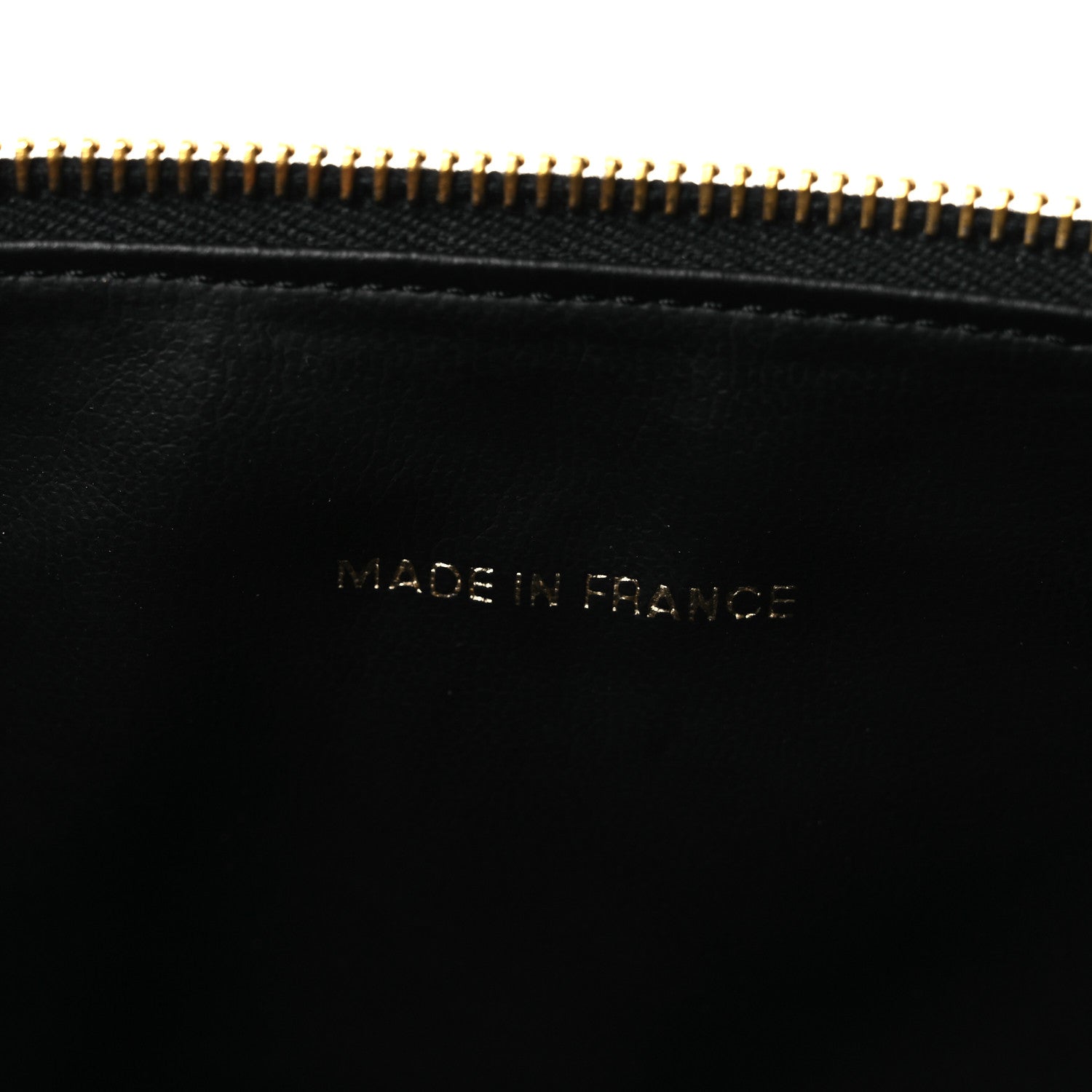 Chanel Caviar Vanity Cosmetic Case Black