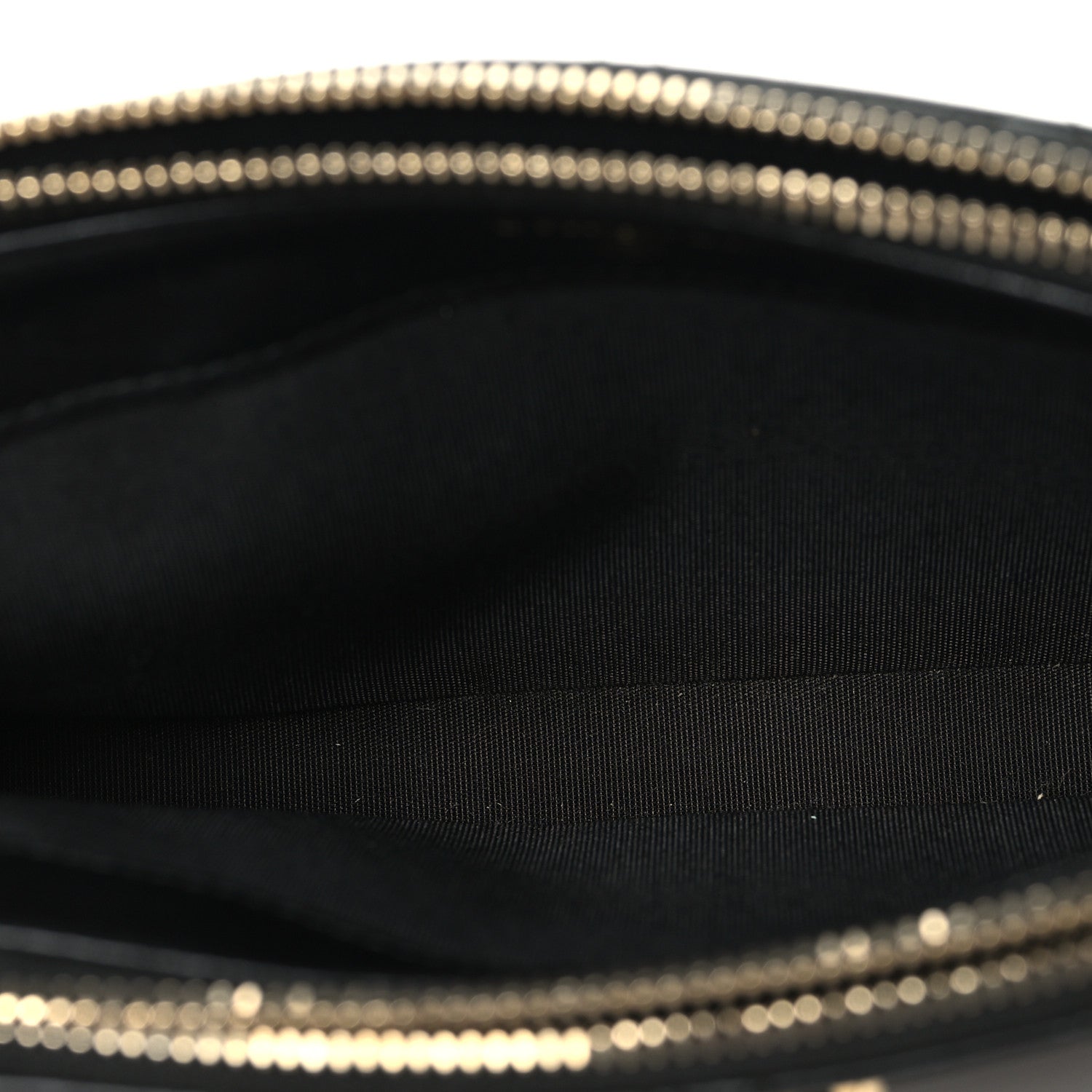 Chanel Goatskin Enamel Quilted Small Clutch With Chain Black