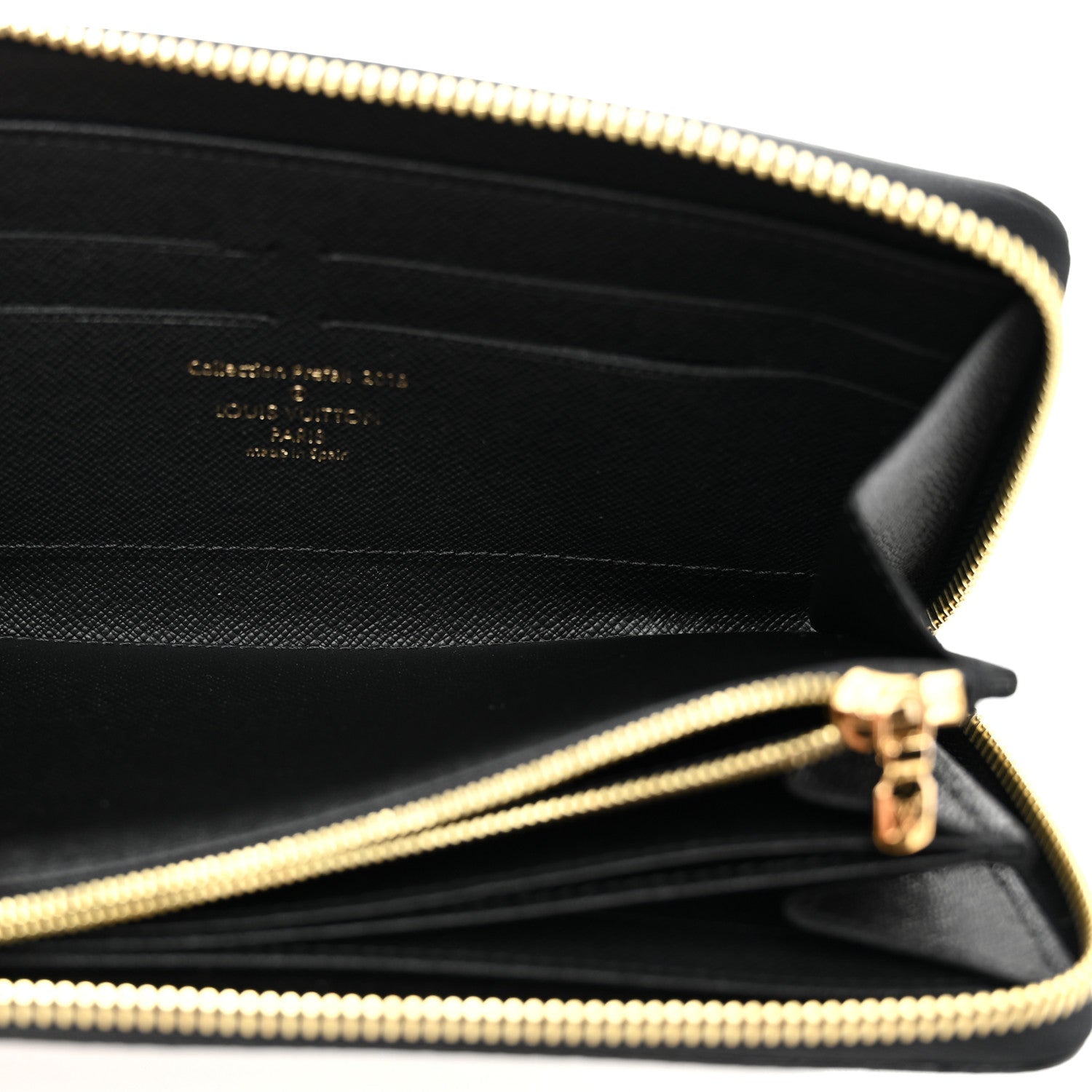 Louis Vuitton Damier Paillettes Zippy Wallet Black