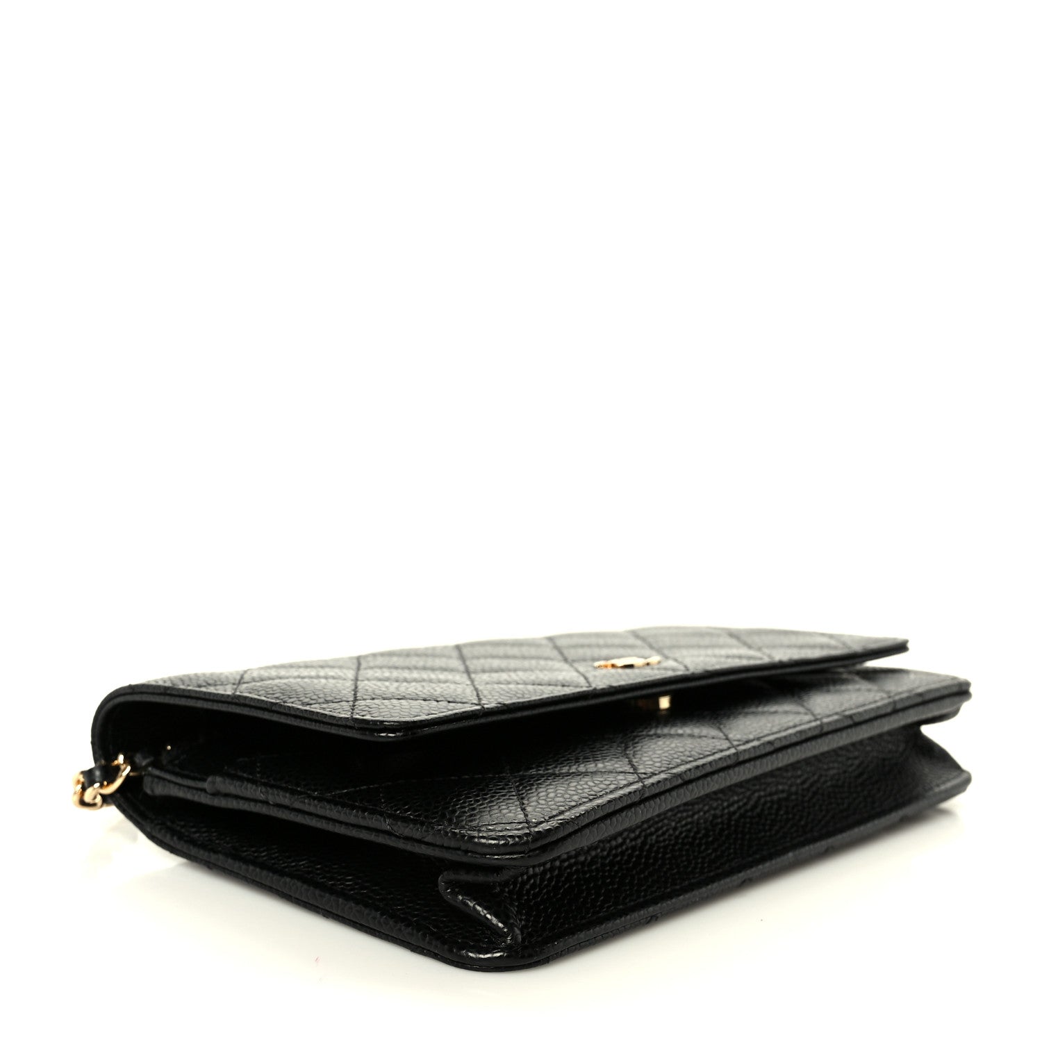 Chanel Caviar Quilted Wallet on Chain WOC Black