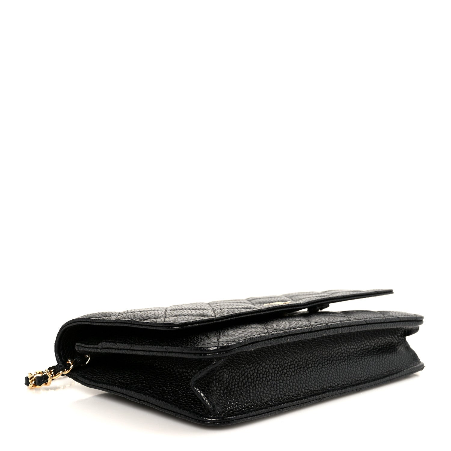 Chanel Caviar Quilted Wallet on Chain WOC Black