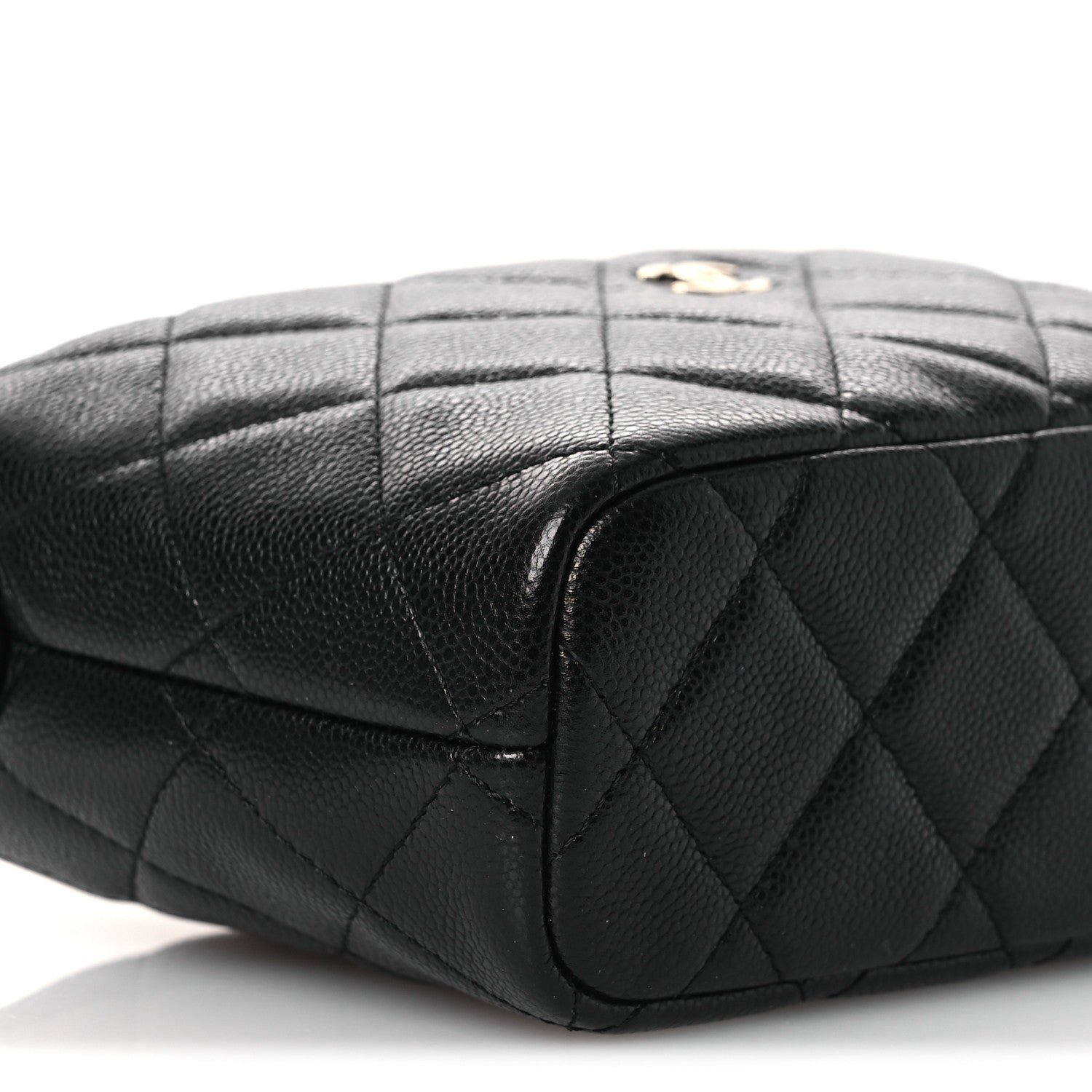 Chanel Caviar Quilted Hobo Clutch With Chain Black
