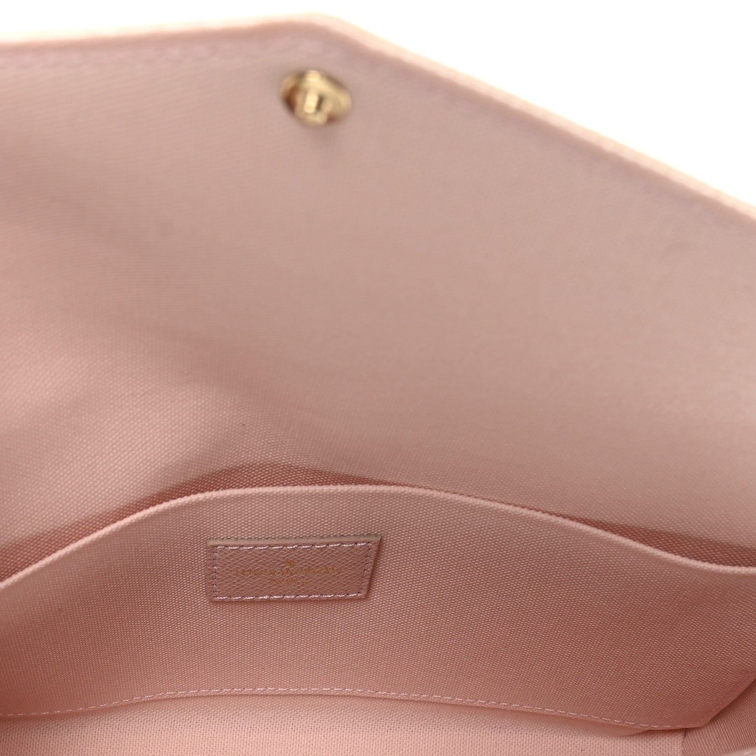 Louis Vuitton Damier Azur Pochette Felicie Chain Wallet Rose Ballerine