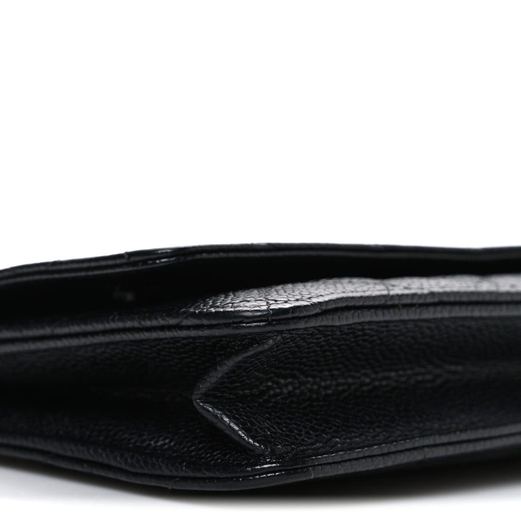 Chanel Caviar Quilted Wallet on Chain WOC Black