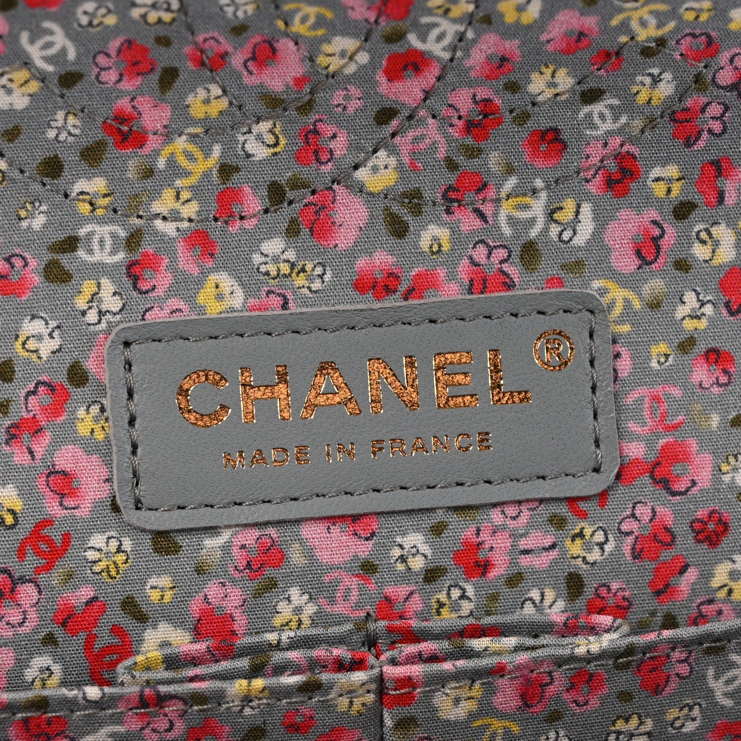Chanel Canvas Quilted Coco Cuba Charms Medium Double Flap Khaki